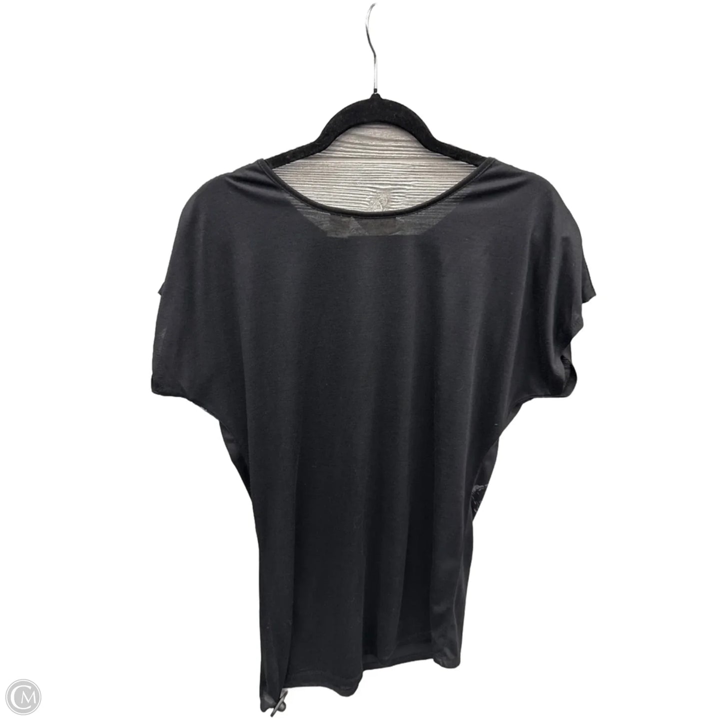 Top Short Sleeve By Allison Brittney In Black, Size: M