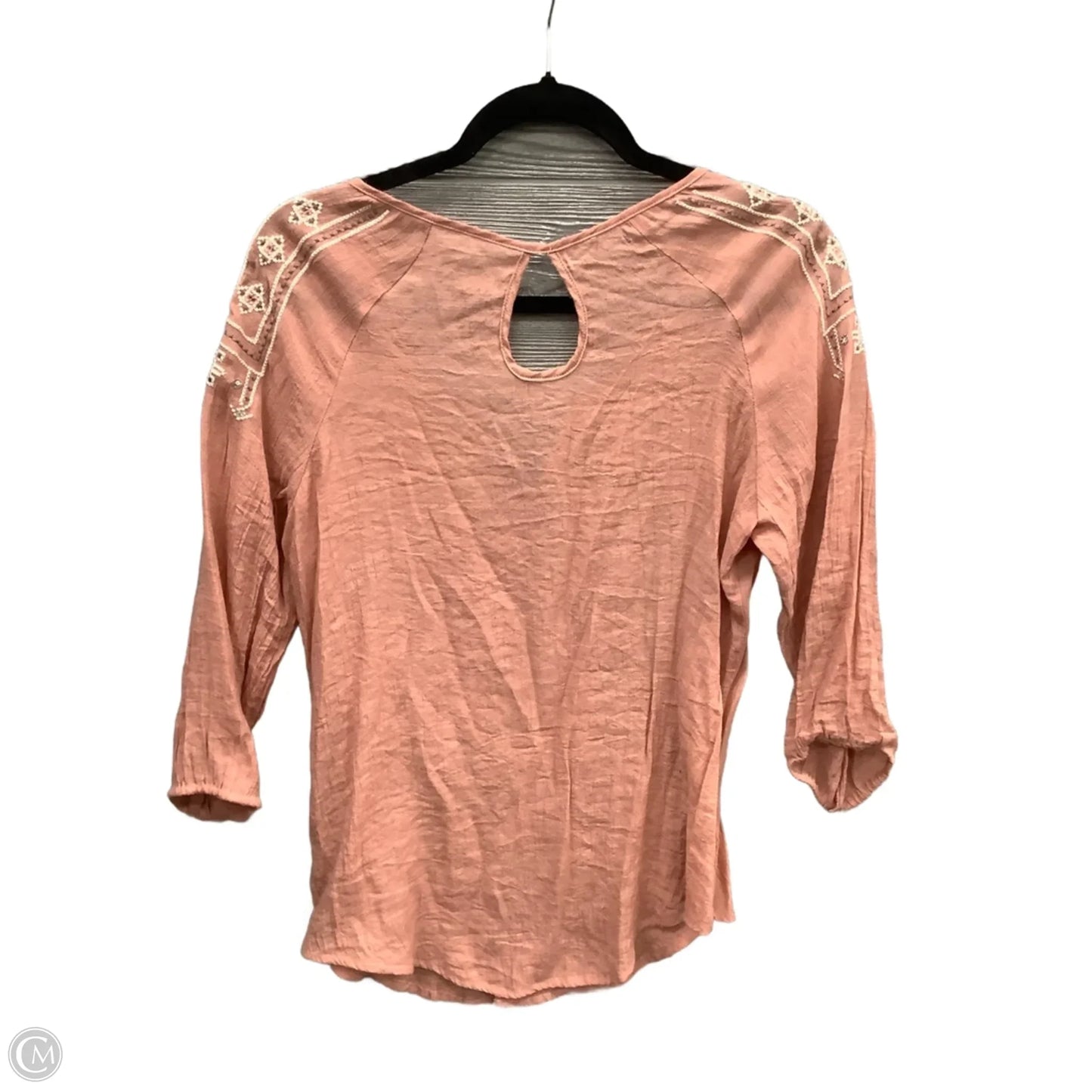 Top 3/4 Sleeve By Maurices In Pink, Size: M