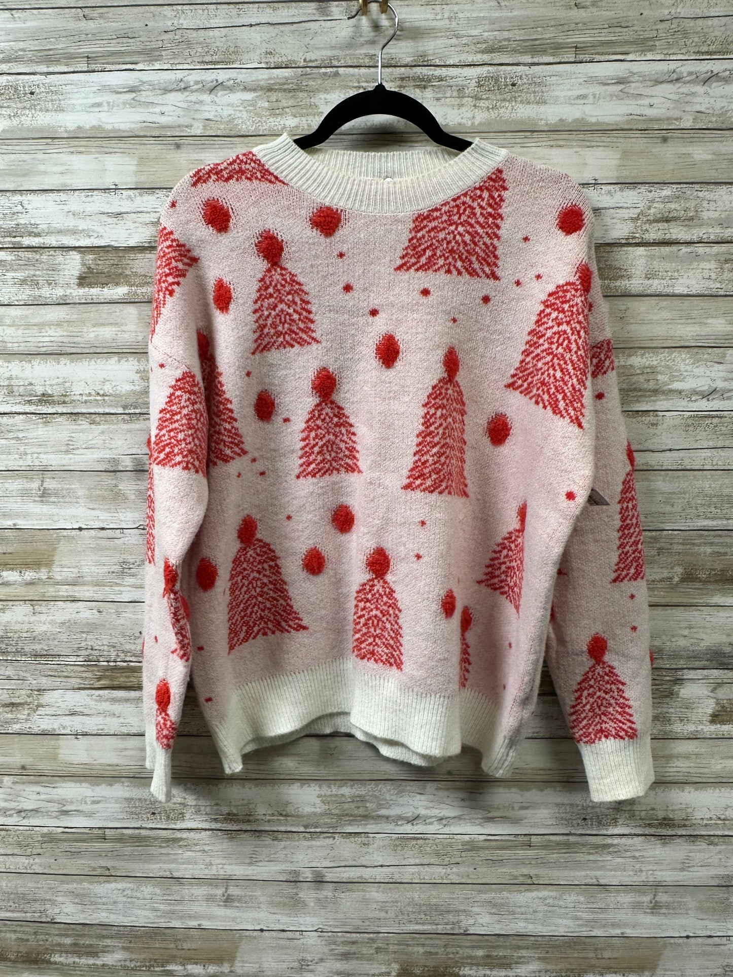 Sweater By Cme In Red & White, Size:L