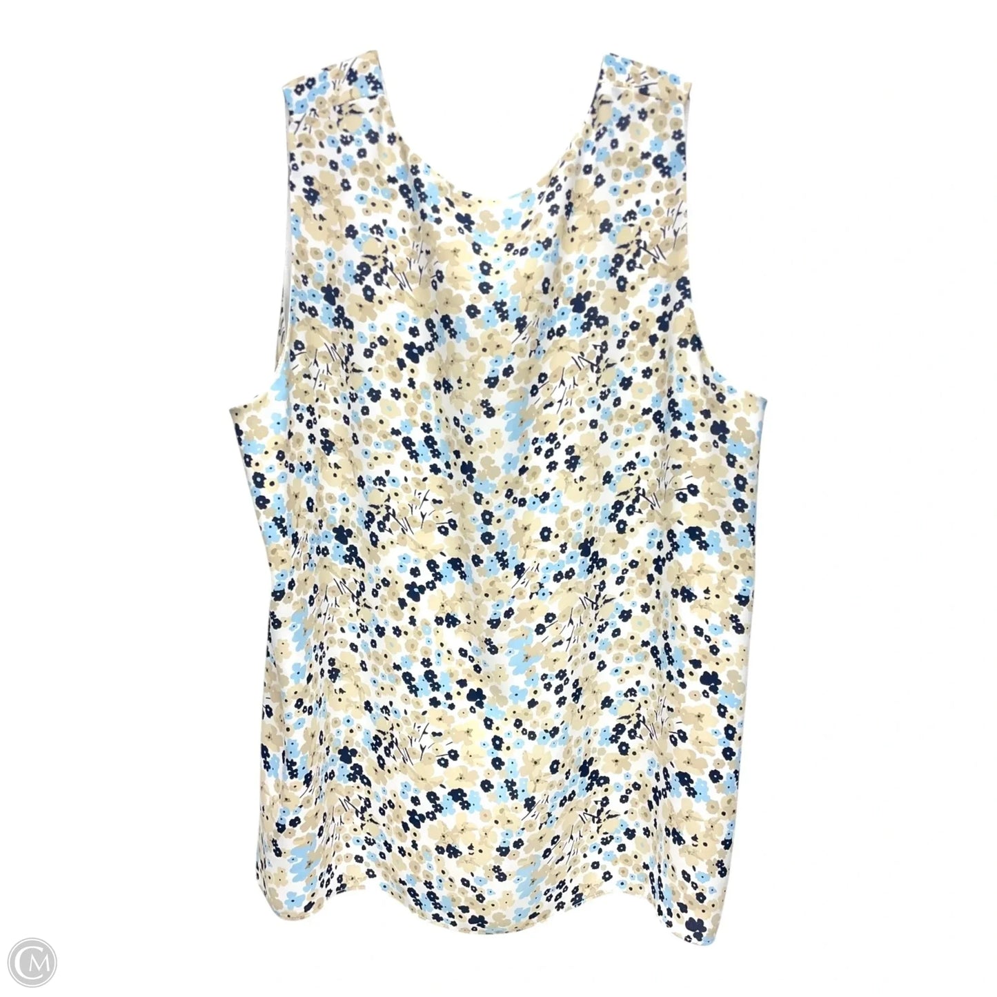 Top Sleeveless By Cato In Floral Print, Size: 2x