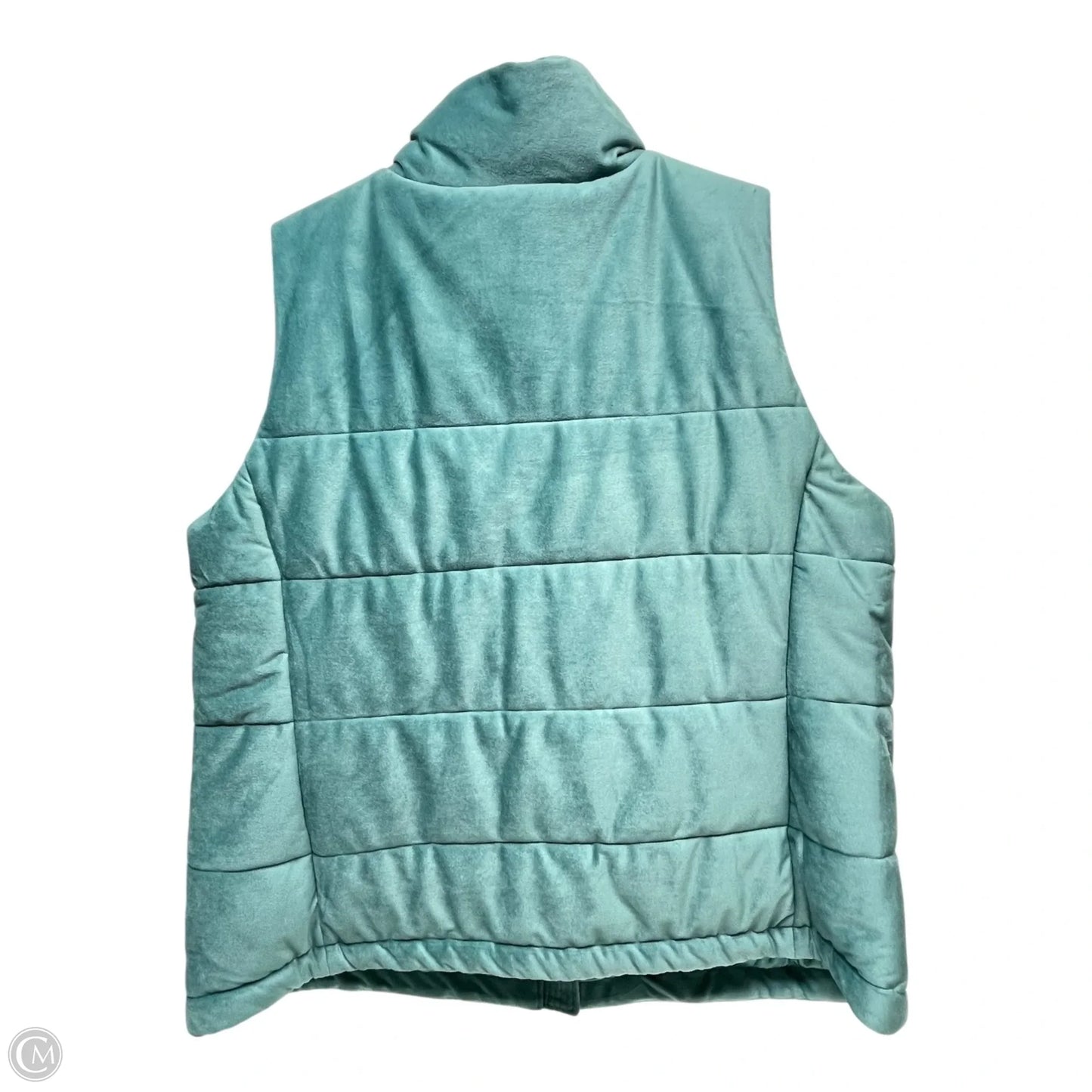 Vest Puffer & Quilted By Isaac Mizrahi Live Qvc In Teal, Size: 1x