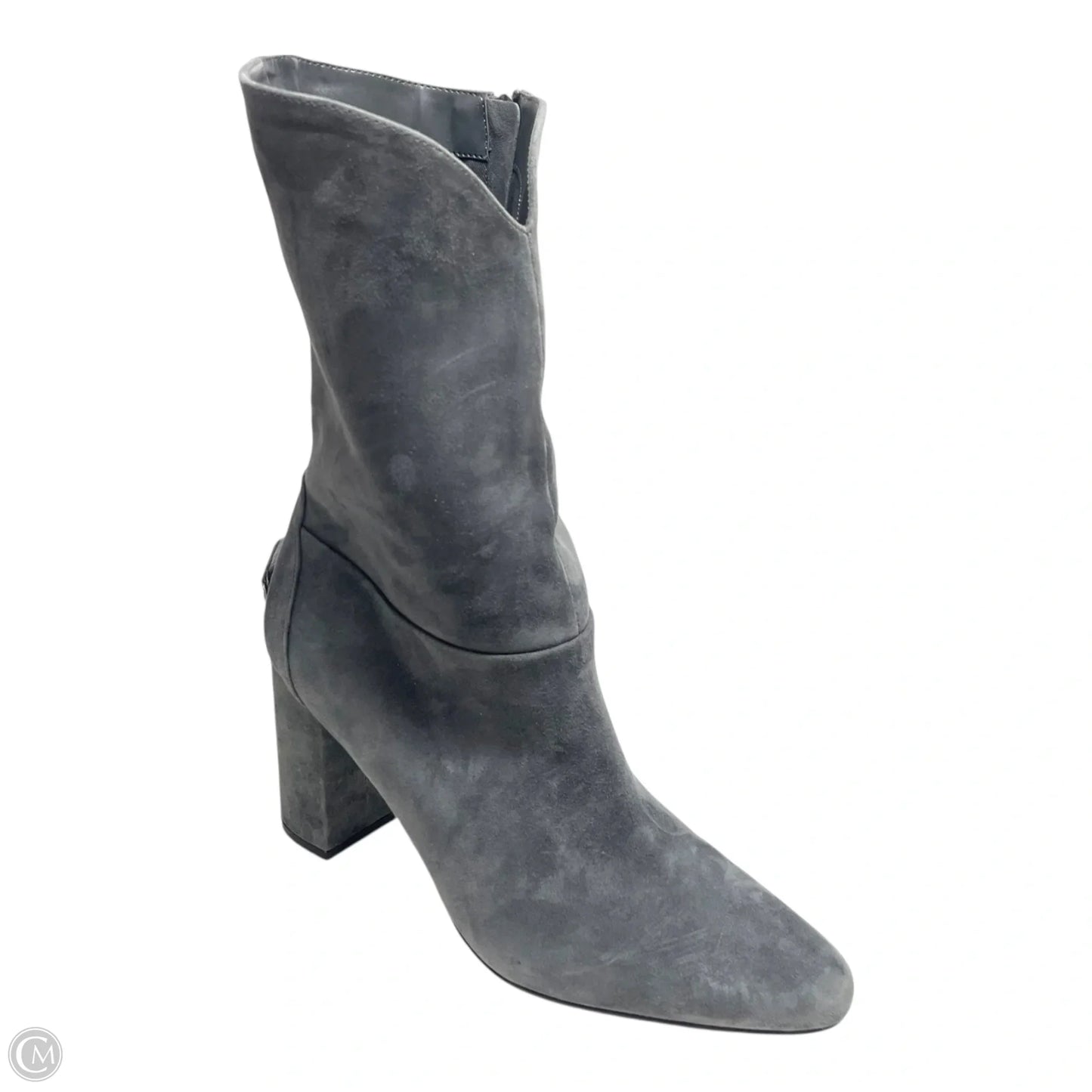 Boots Mid-calf Heels By White House Black Market In Grey, Size: 10