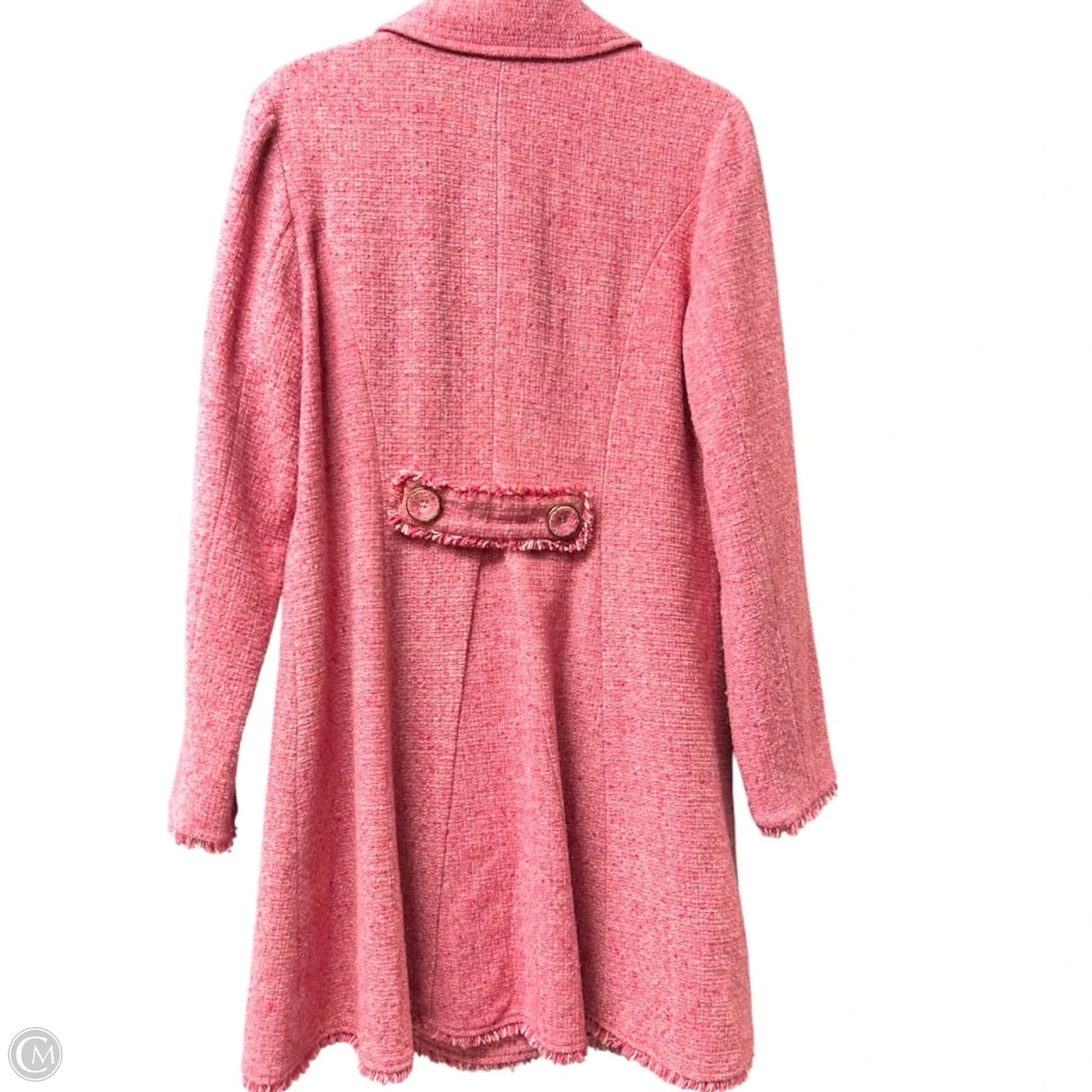 Coat Wool By Cabi In Pink, Size: 12