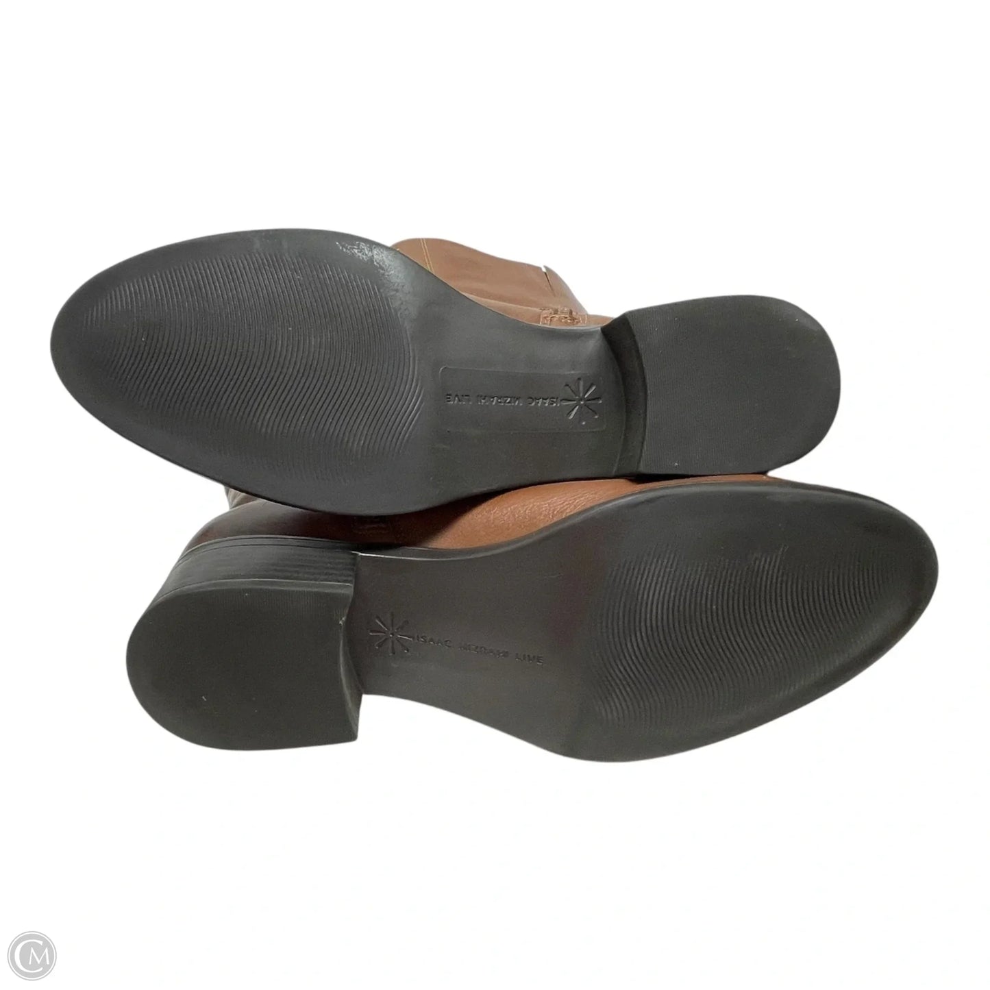 Boots Knee Flats By Isaac Mizrahi Live Qvc In Brown, Size: 7