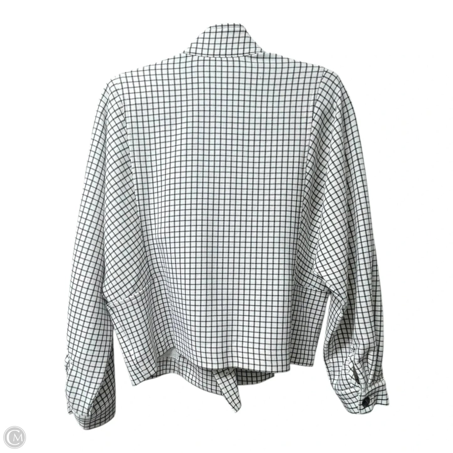 Jacket Moto By Cabi In Black & White, Size: M