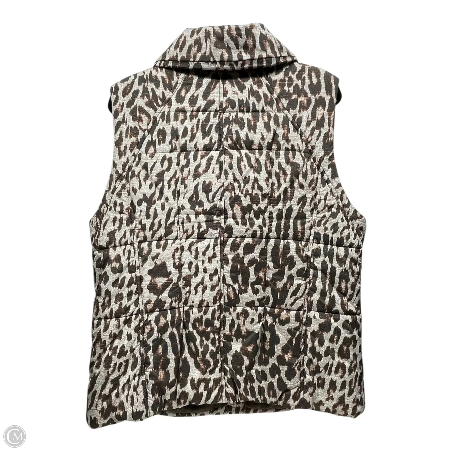Vest Puffer & Quilted By Cabi In Animal Print, Size: Xl