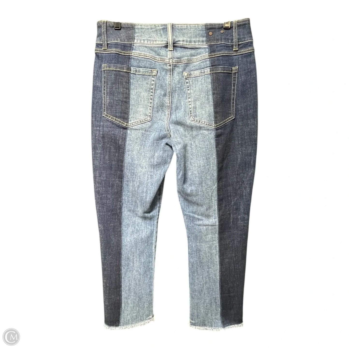 Jeans Cropped By Cabi In Blue Denim, Size: 10