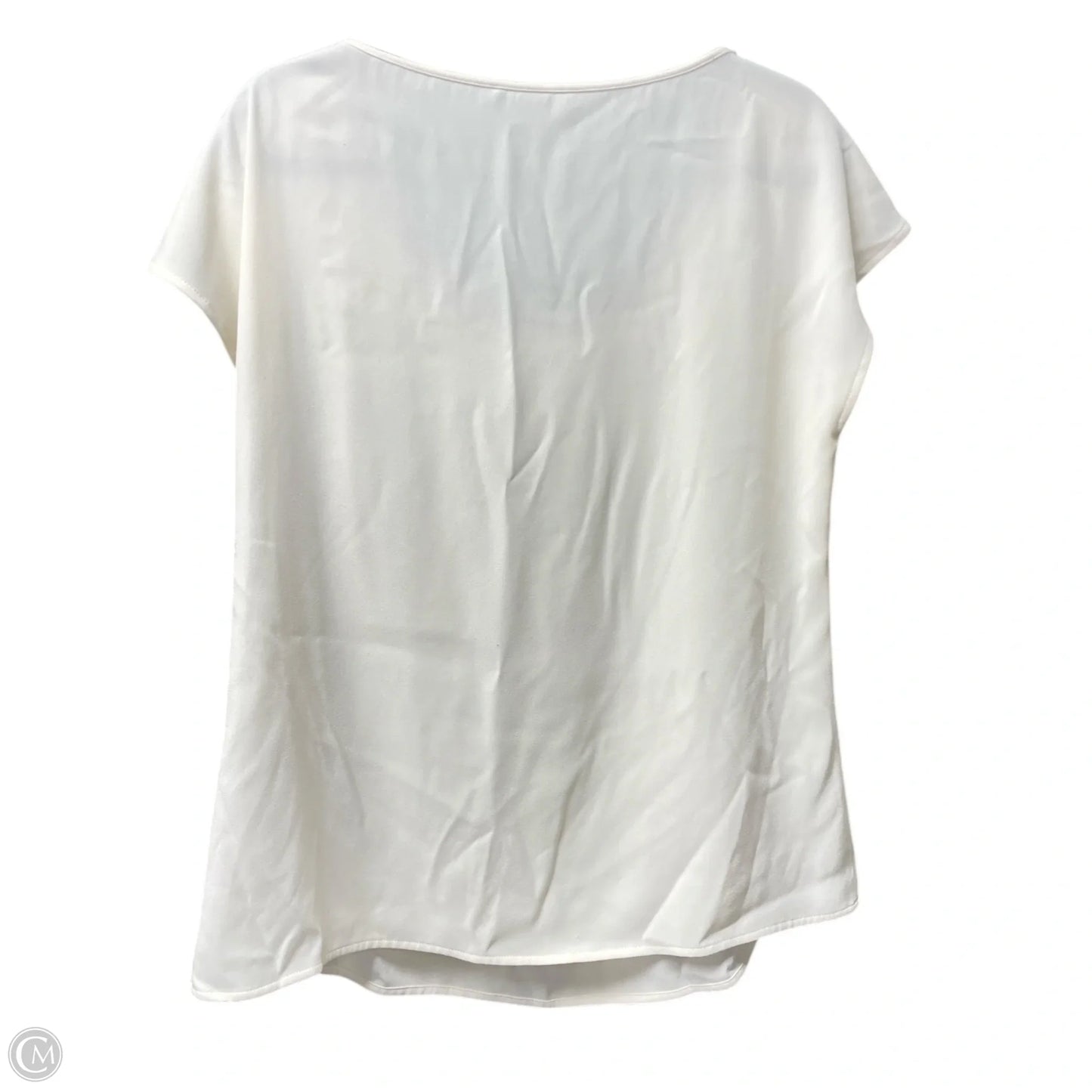 Top Short Sleeve Luxury Designer By St John Collection In Cream, Size: L