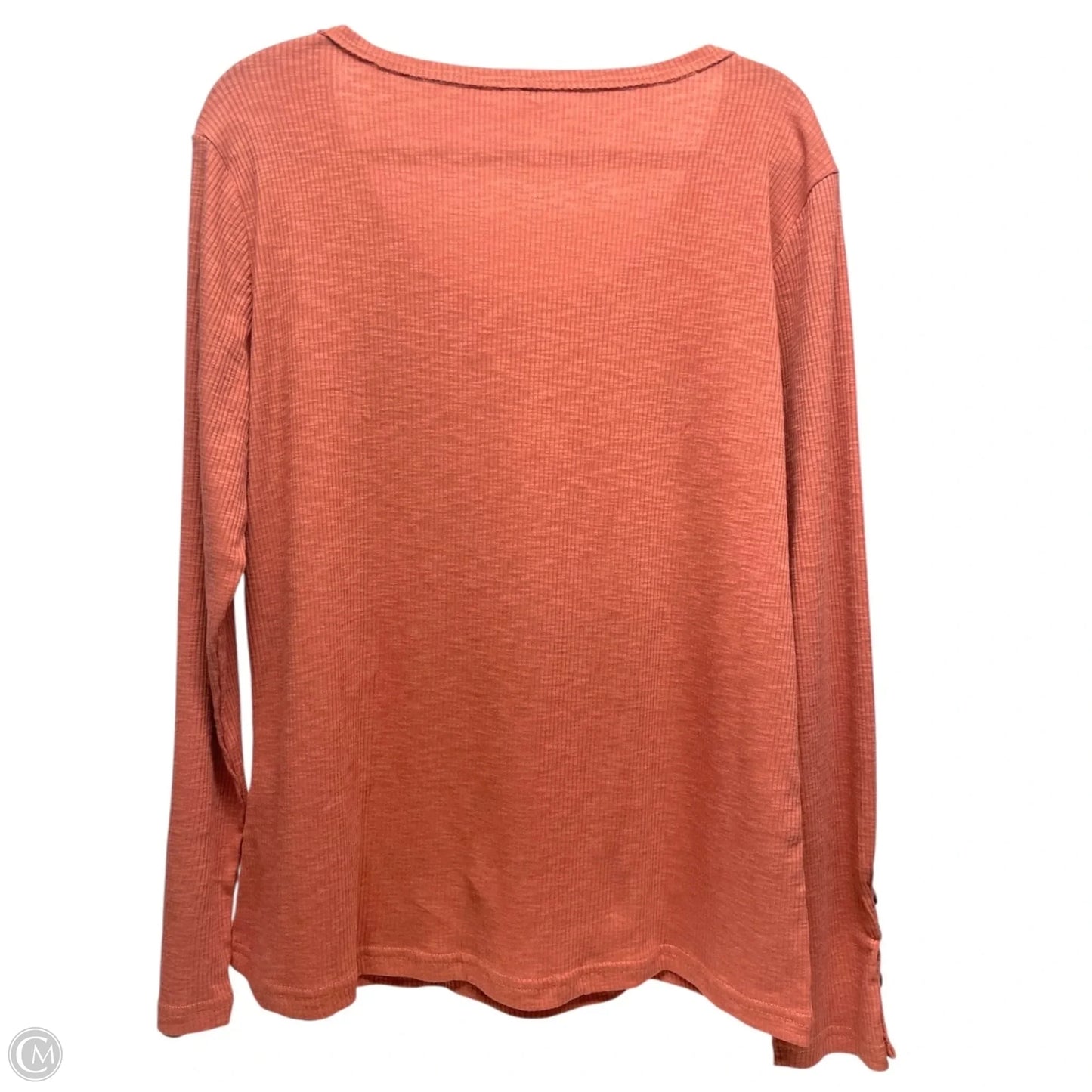 Top Long Sleeve By Clothes Mentor In Peach, Size: Xxl