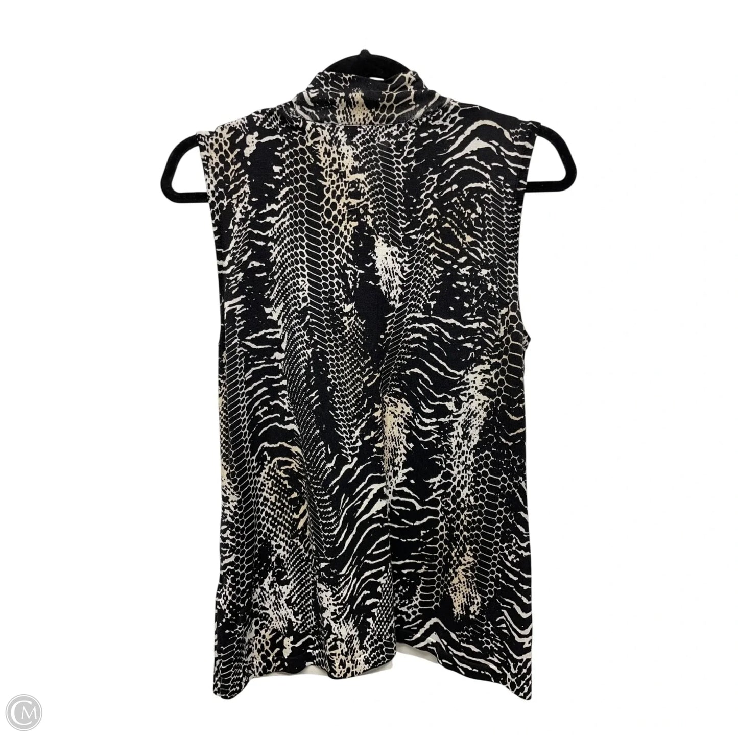 Top Sleeveless By August Silk In Animal Print, Size: Xl