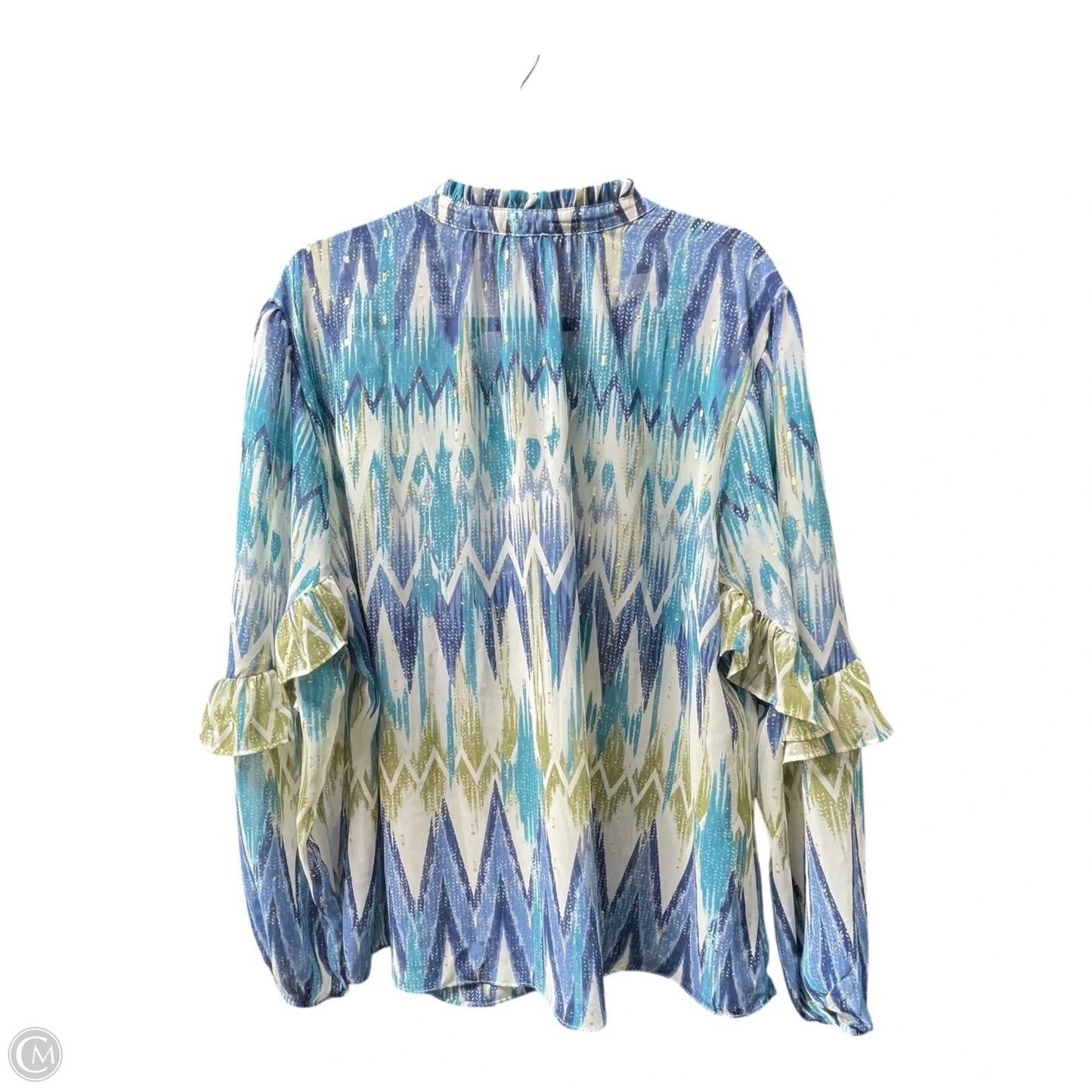 Top Long Sleeve By Chicos In Multi-colored, Size: 2x
