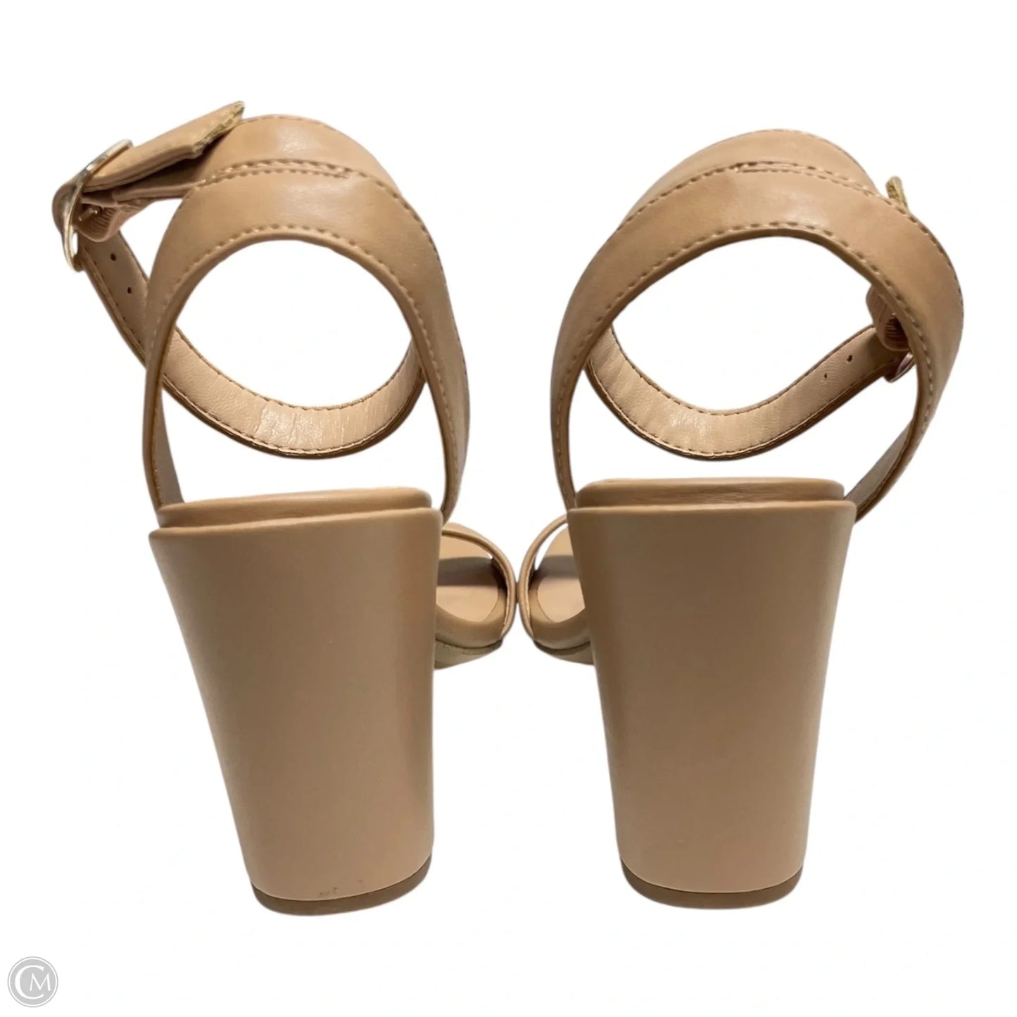 Sandals Heels Block By A New Day In Tan, Size: 6.5