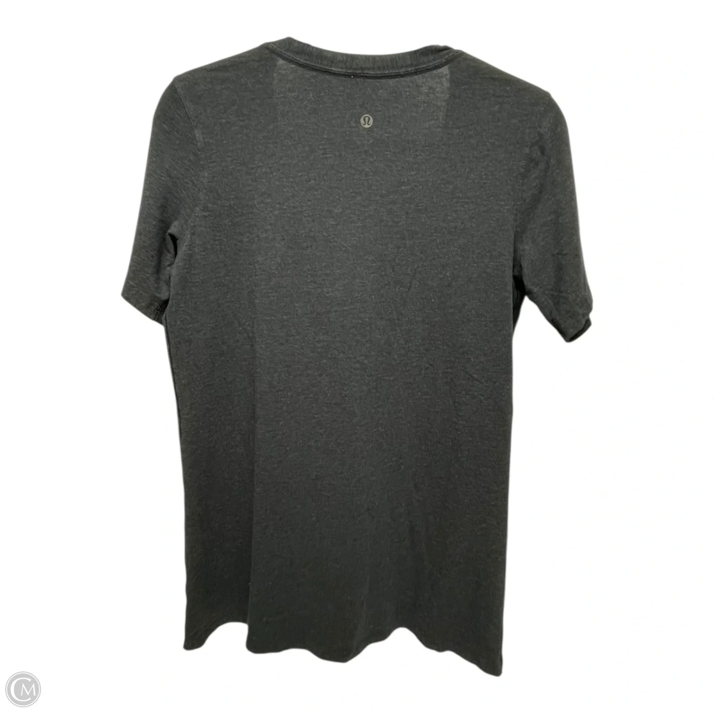 Athletic Top Short Sleeve By Lululemon In Grey, Size: 0