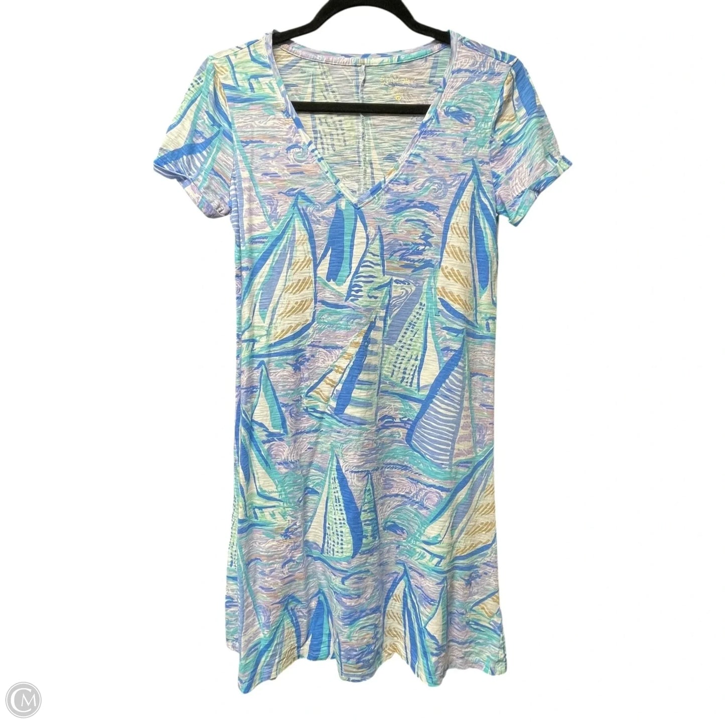 Dress Designer By Lilly Pulitzer In Blue & Purple, Size: Xs