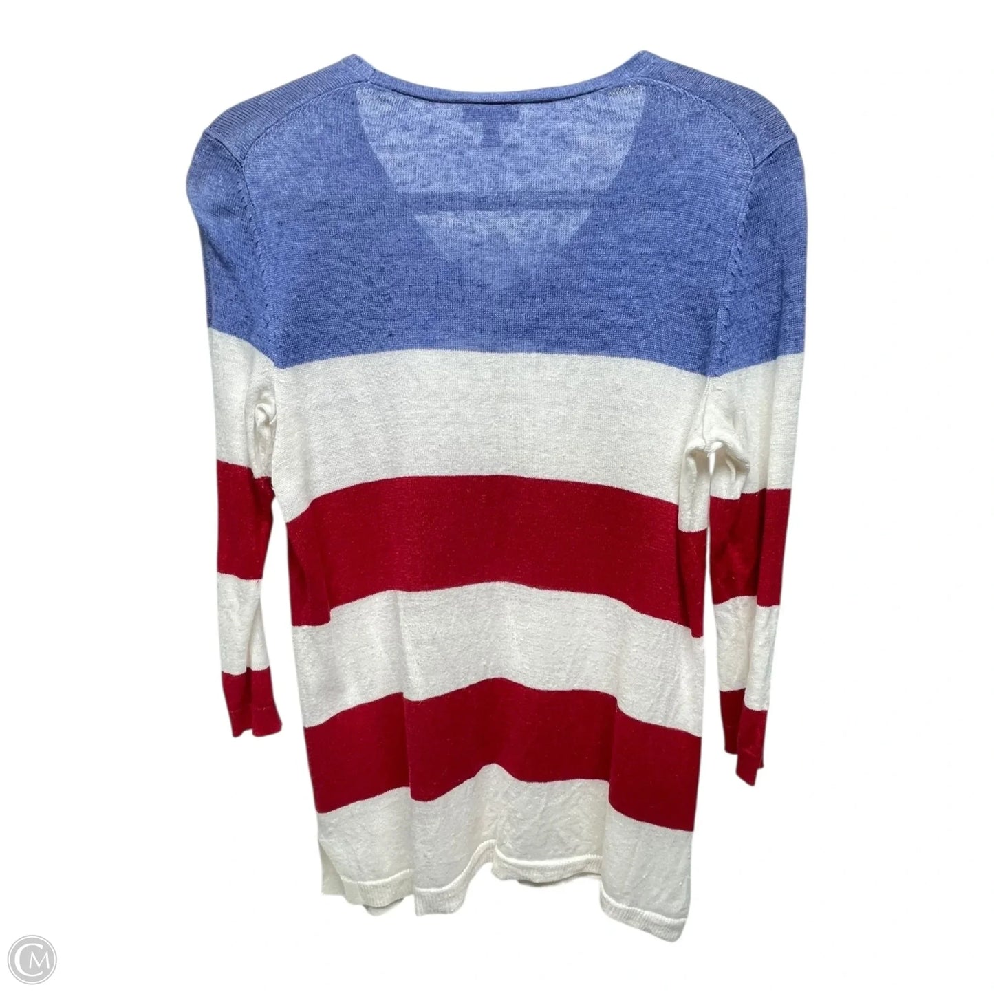 Top Long Sleeve By Talbots In Blue & Red & White, Size: Sp