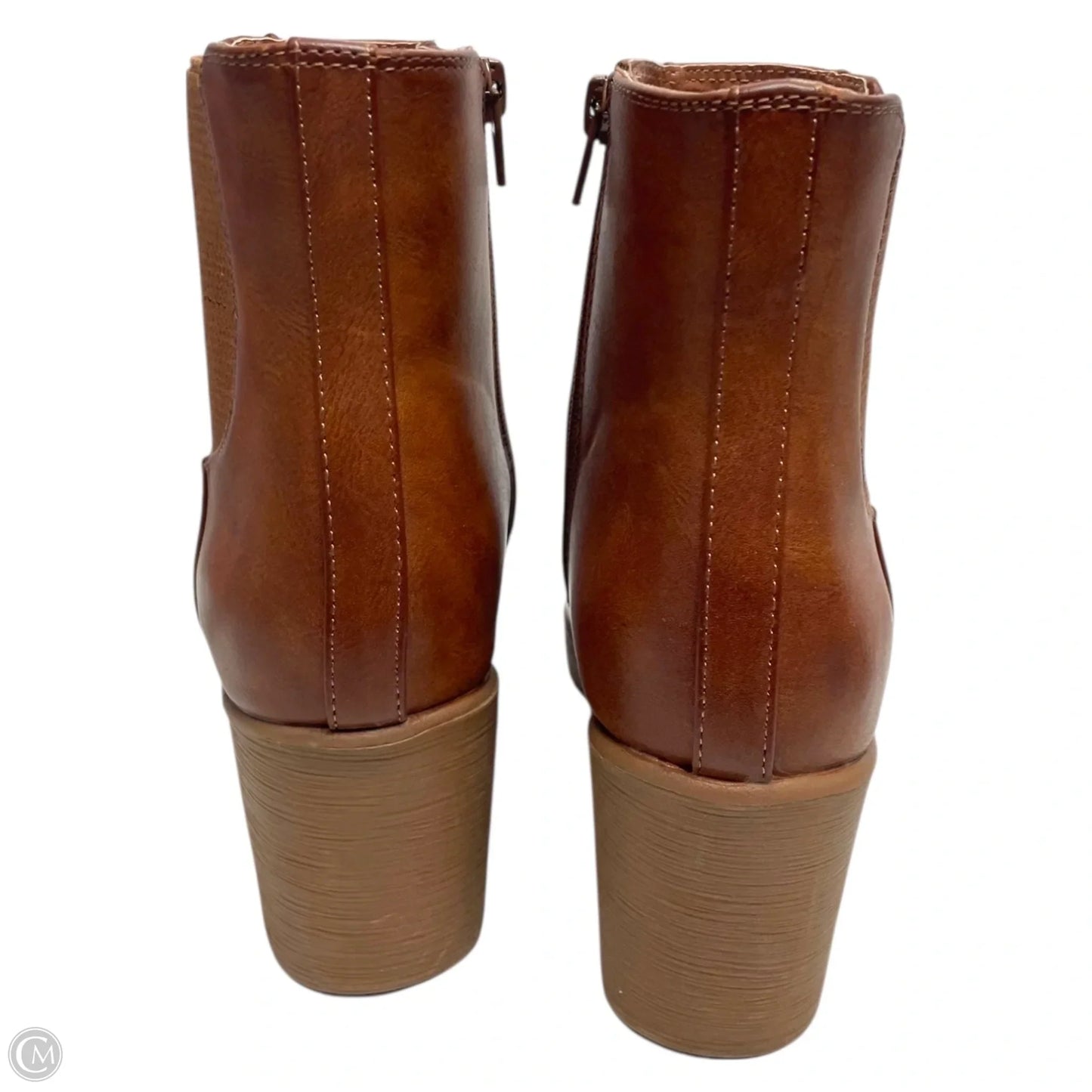 Boots Ankle Heels By Naturalizer In Brown, Size: 8