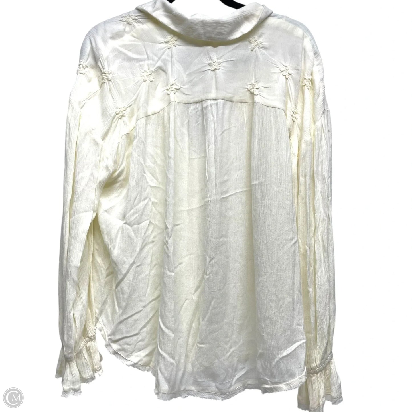 Top Long Sleeve By Free People In Cream, Size: S