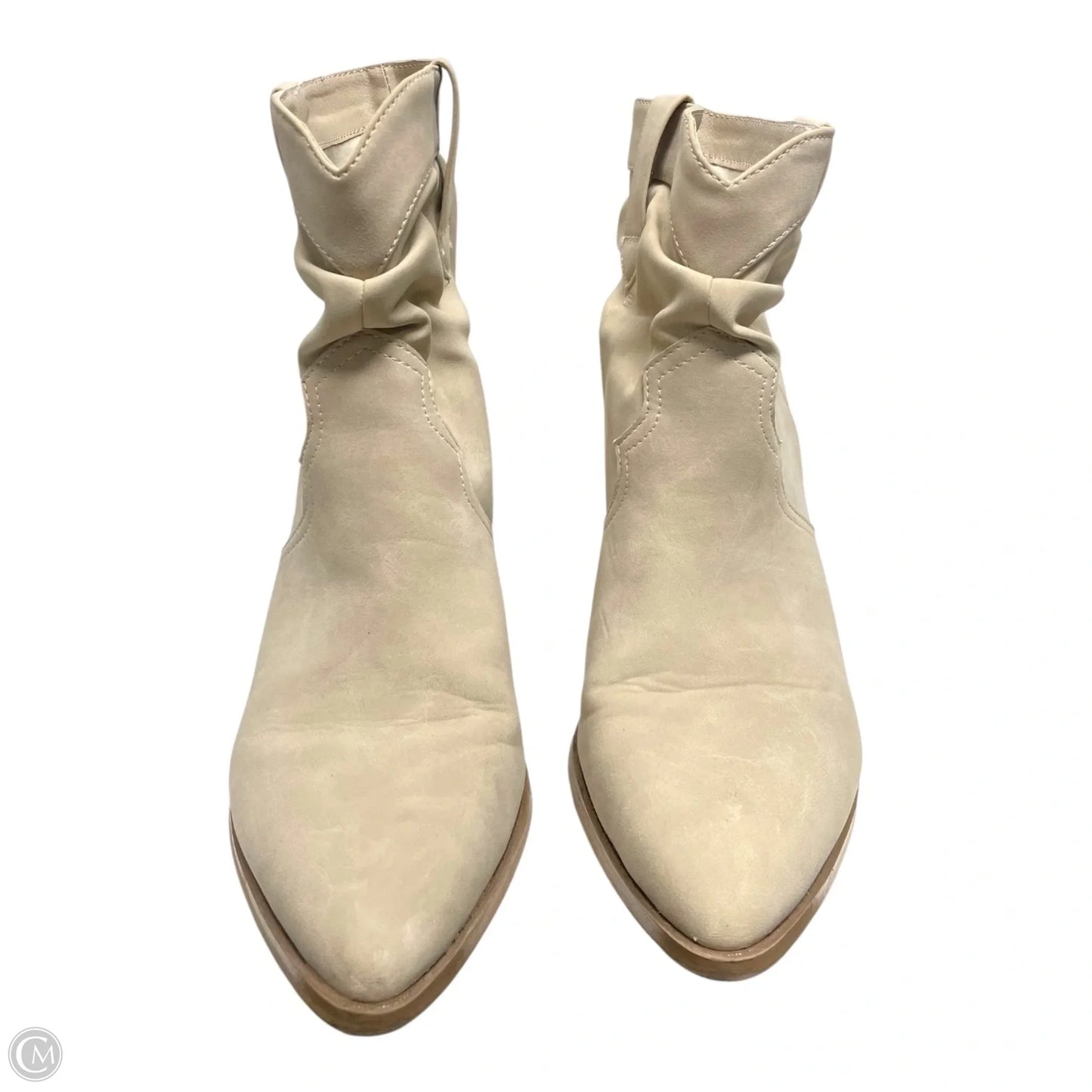 Boots Western By Time And Tru In Cream, Size: 9