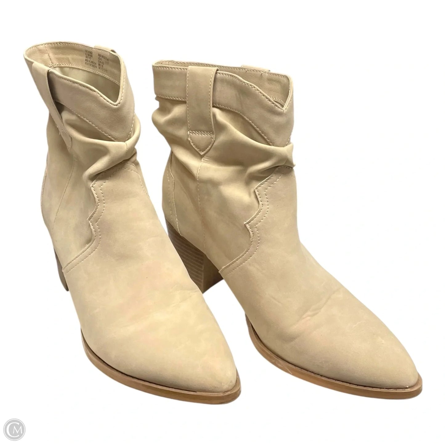Boots Western By Time And Tru In Cream, Size: 9