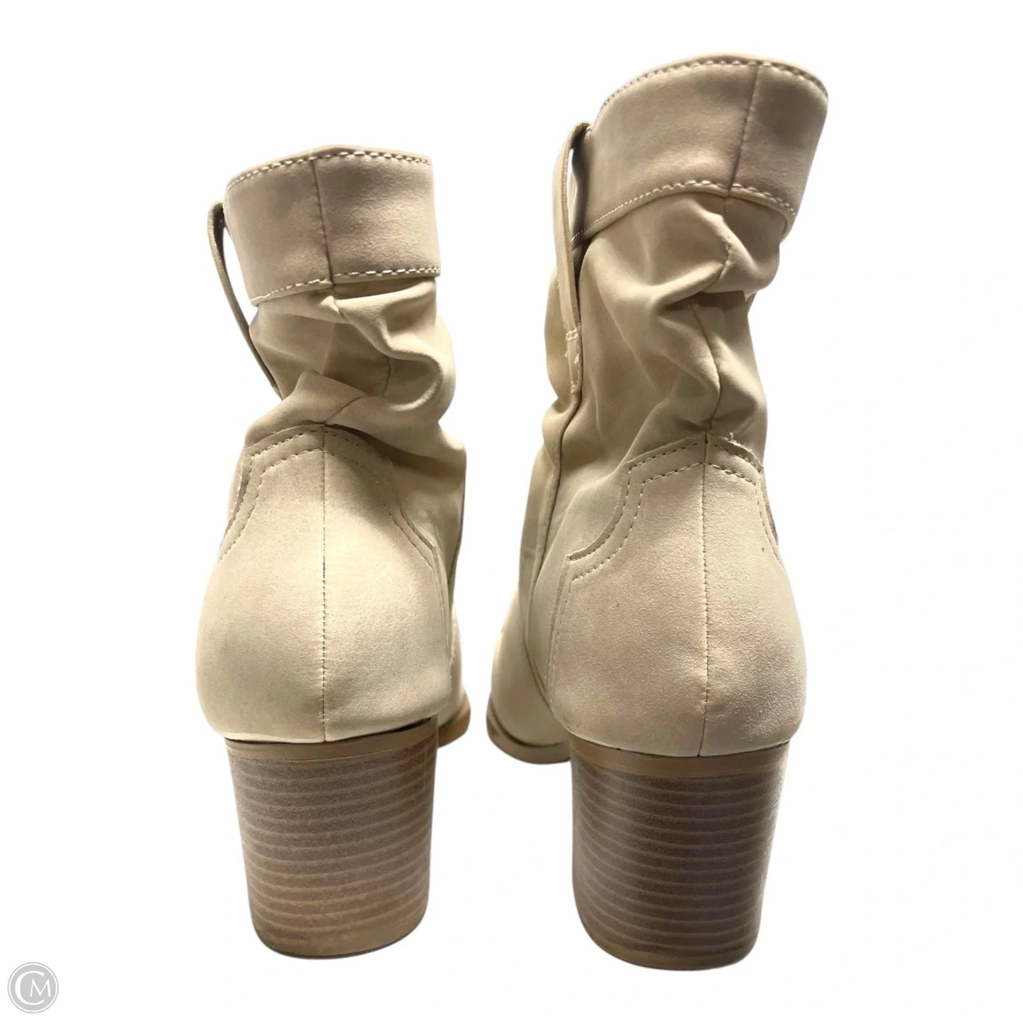 Boots Western By Time And Tru In Cream, Size: 9