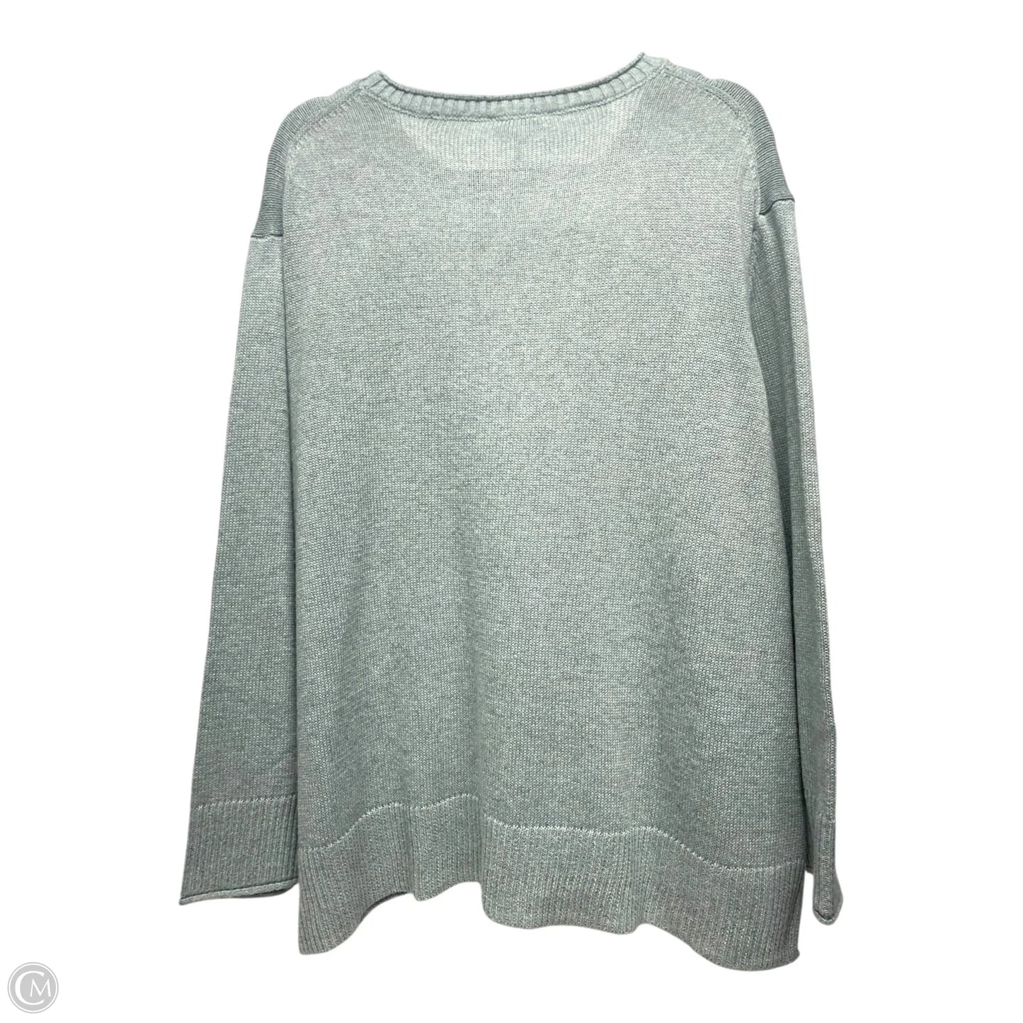 Sweater By Ella Moss In Green, Size: 2x