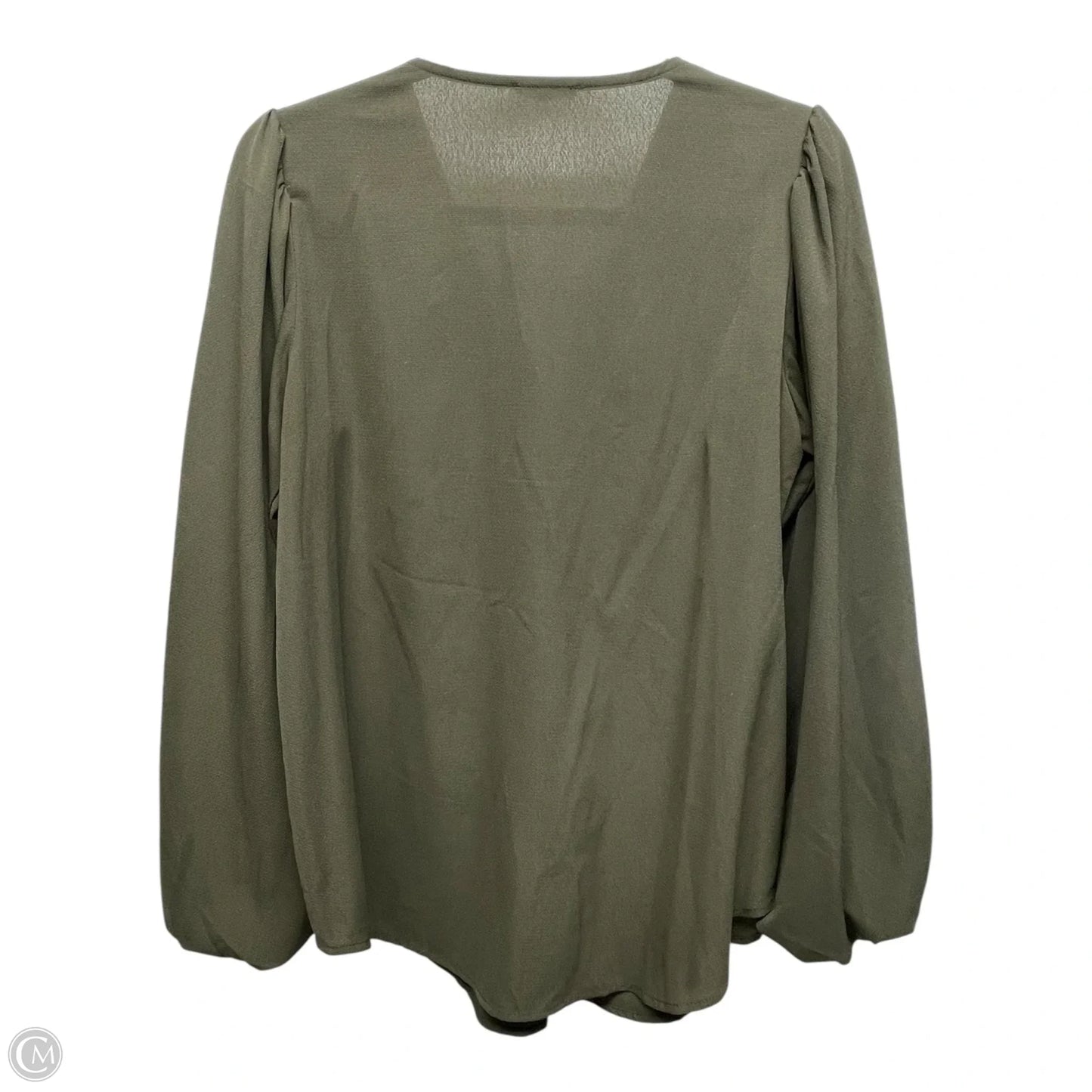Top Long Sleeve By Jodifl In Green, Size: S