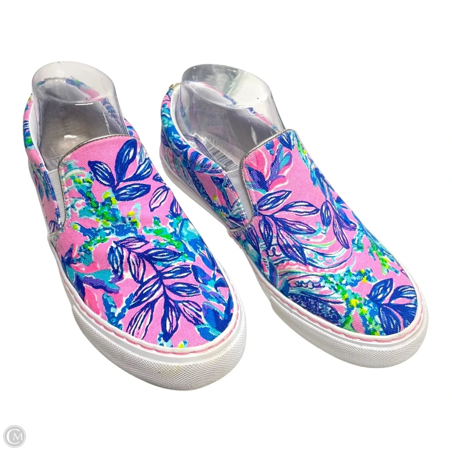 Shoes Designer By Lilly Pulitzer In Blue & Pink, Size: 6
