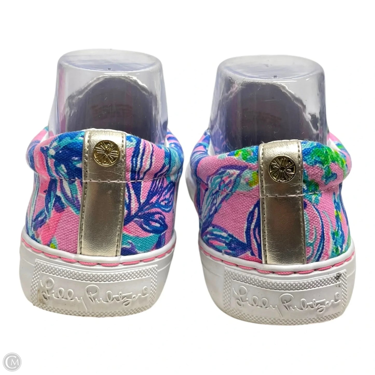 Shoes Designer By Lilly Pulitzer In Blue & Pink, Size: 6