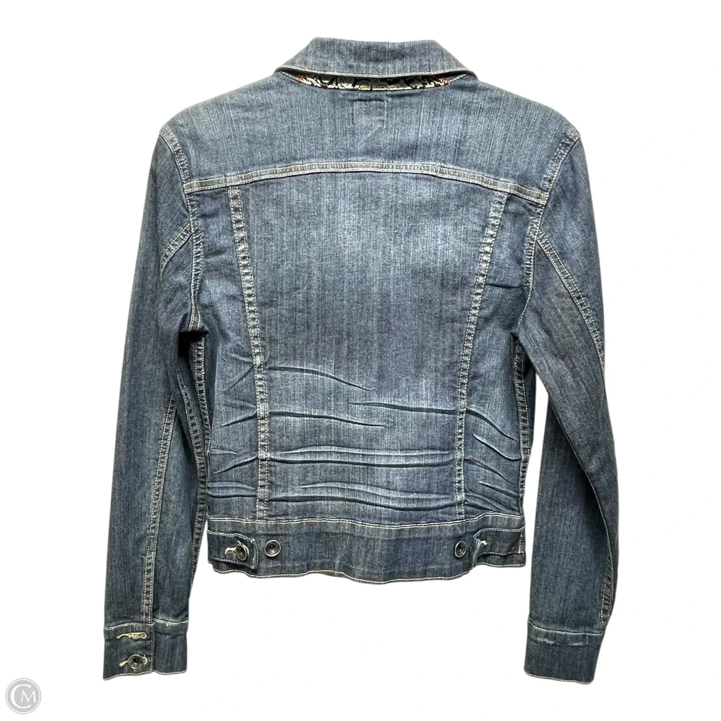 Jacket Denim By Cristina In Blue Denim, Size: S