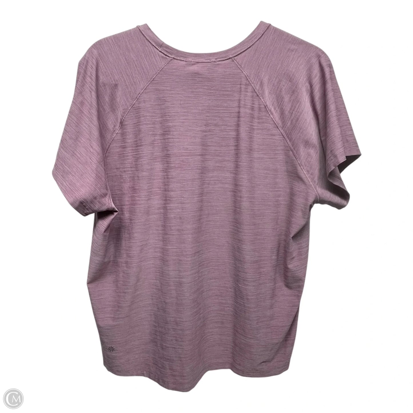 Athletic Top Short Sleeve By Athleta In Mauve, Size: L