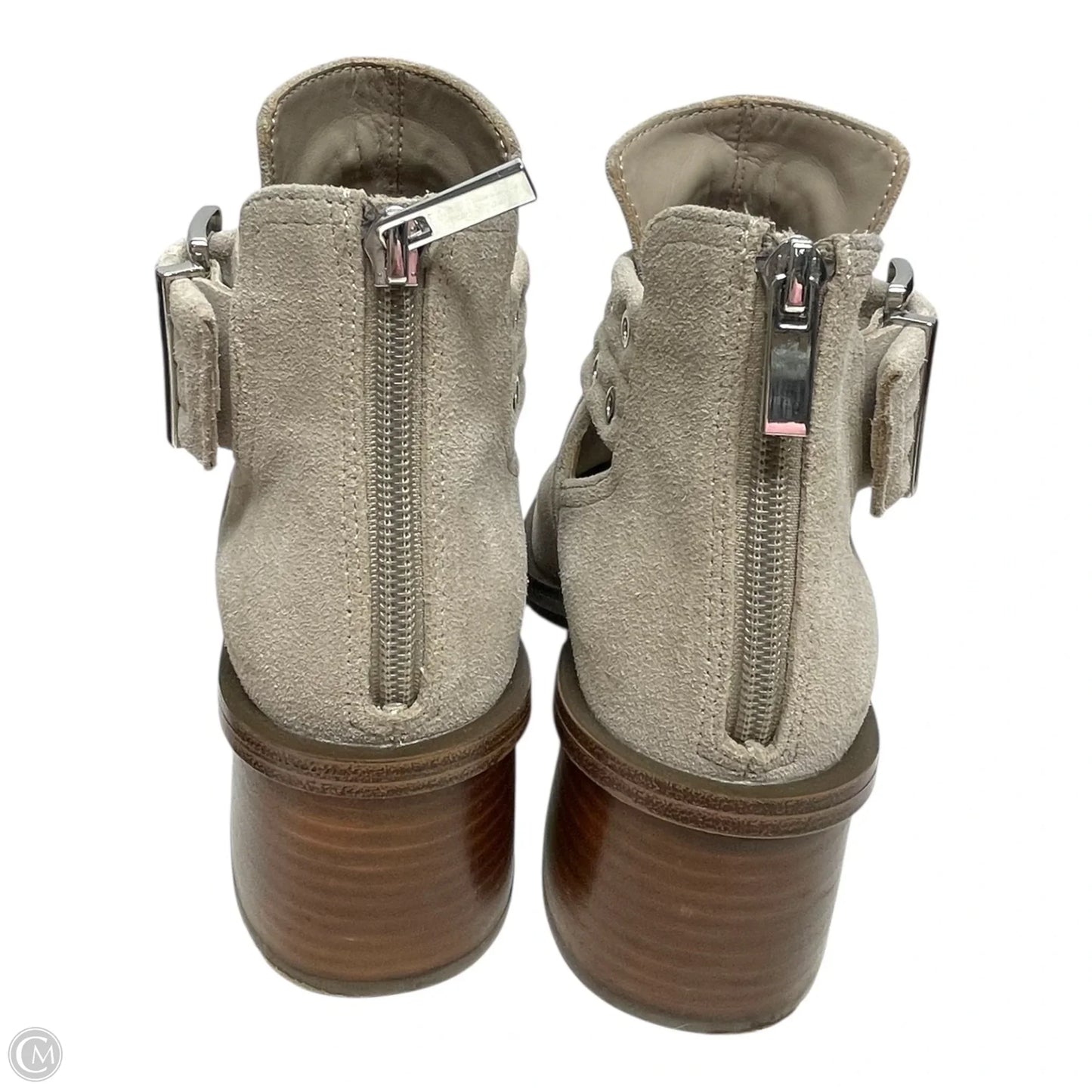 Boots Ankle Heels By Steve Madden In Taupe, Size: 7