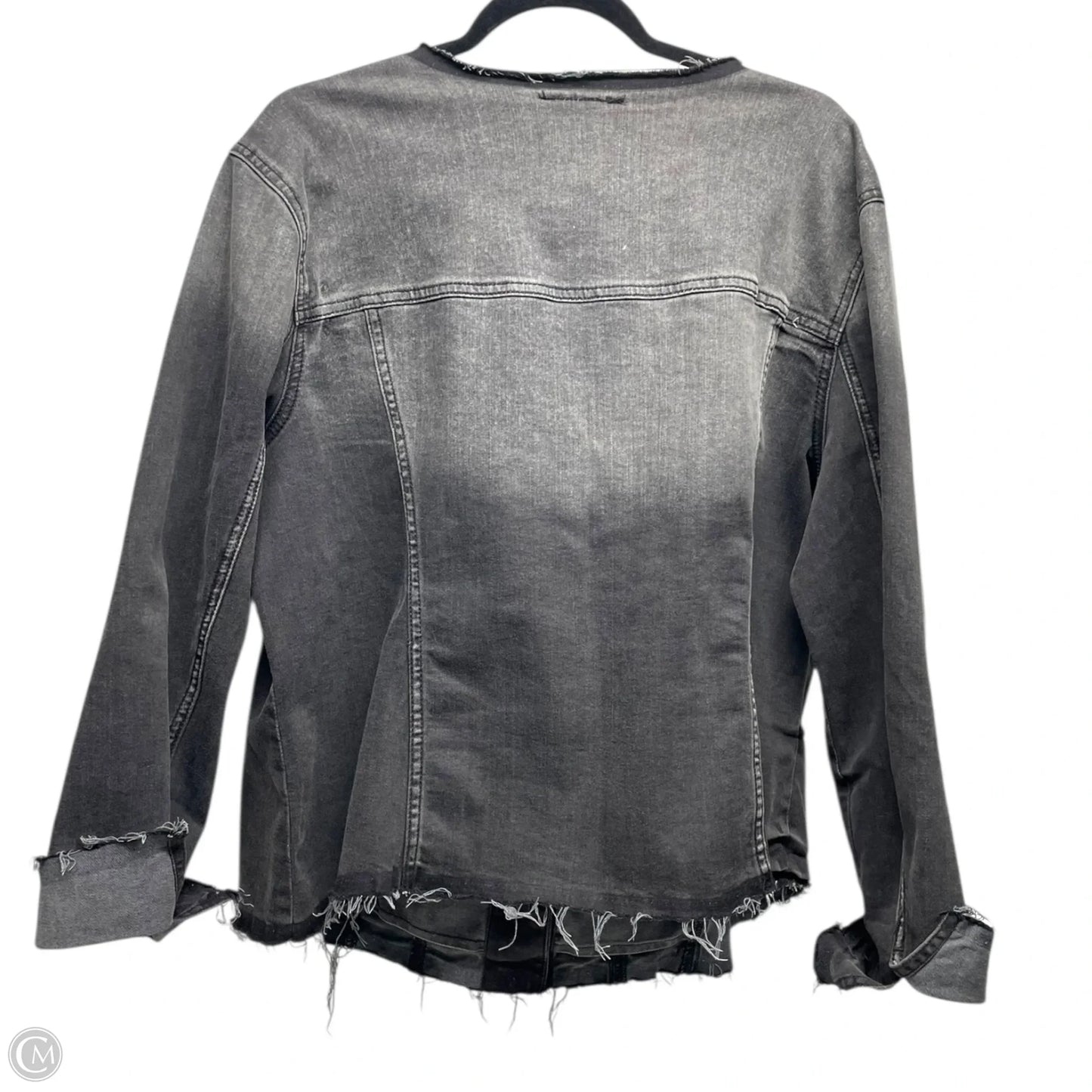 Jacket Denim By Lane Bryant In Grey Denim, Size: 2x