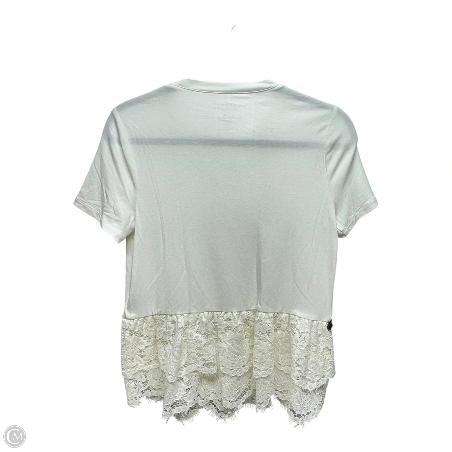 Top Short Sleeve Designer By Kate Spade In White, Size: Xs