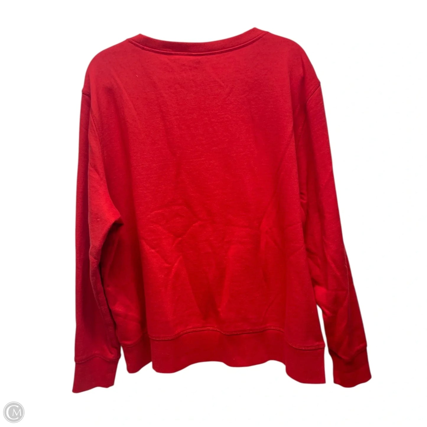 Top Long Sleeve Basic By Croft And Barrow In Red, Size: 2x