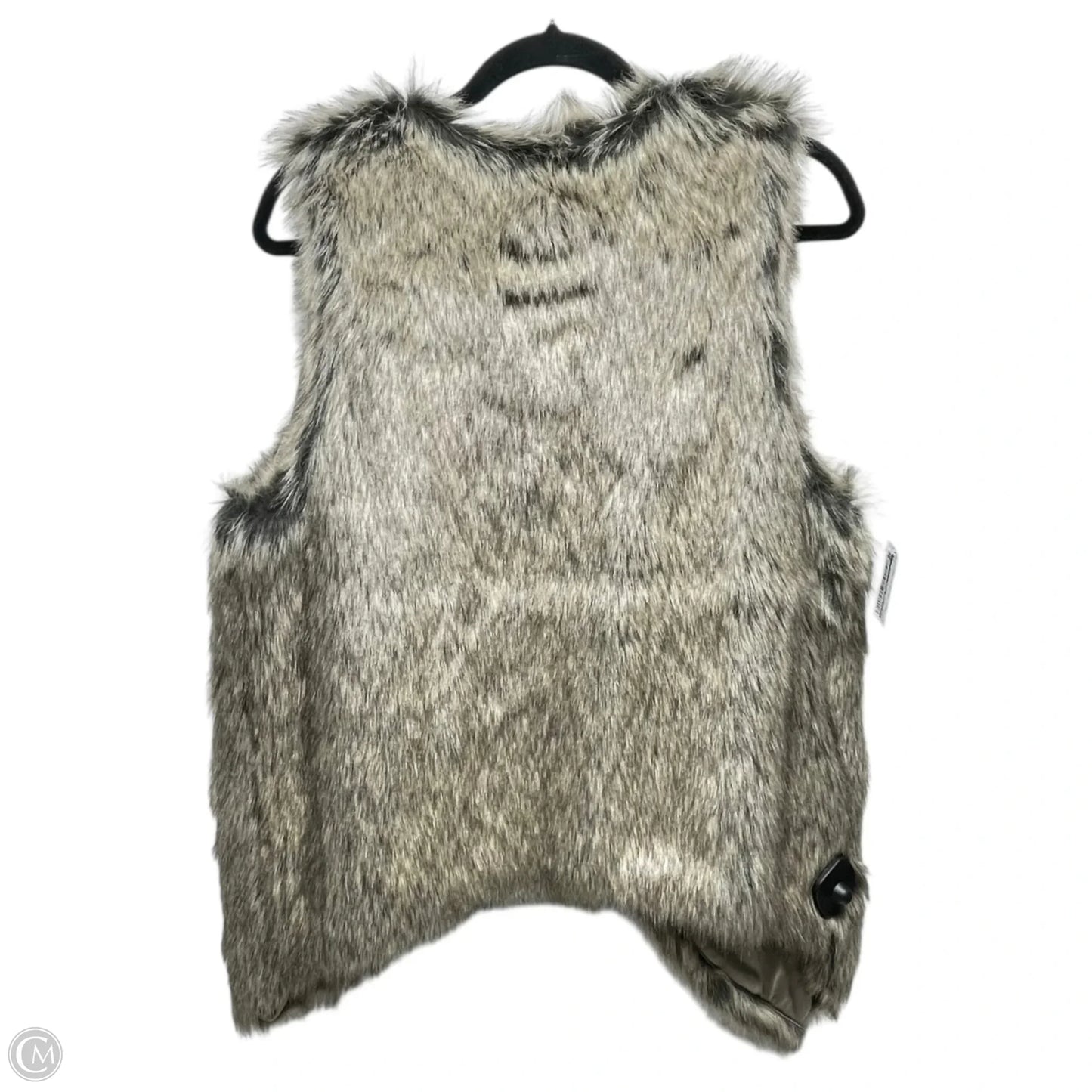 Vest Faux Fur & Sherpa By Skies Are Blue In Taupe, Size: M