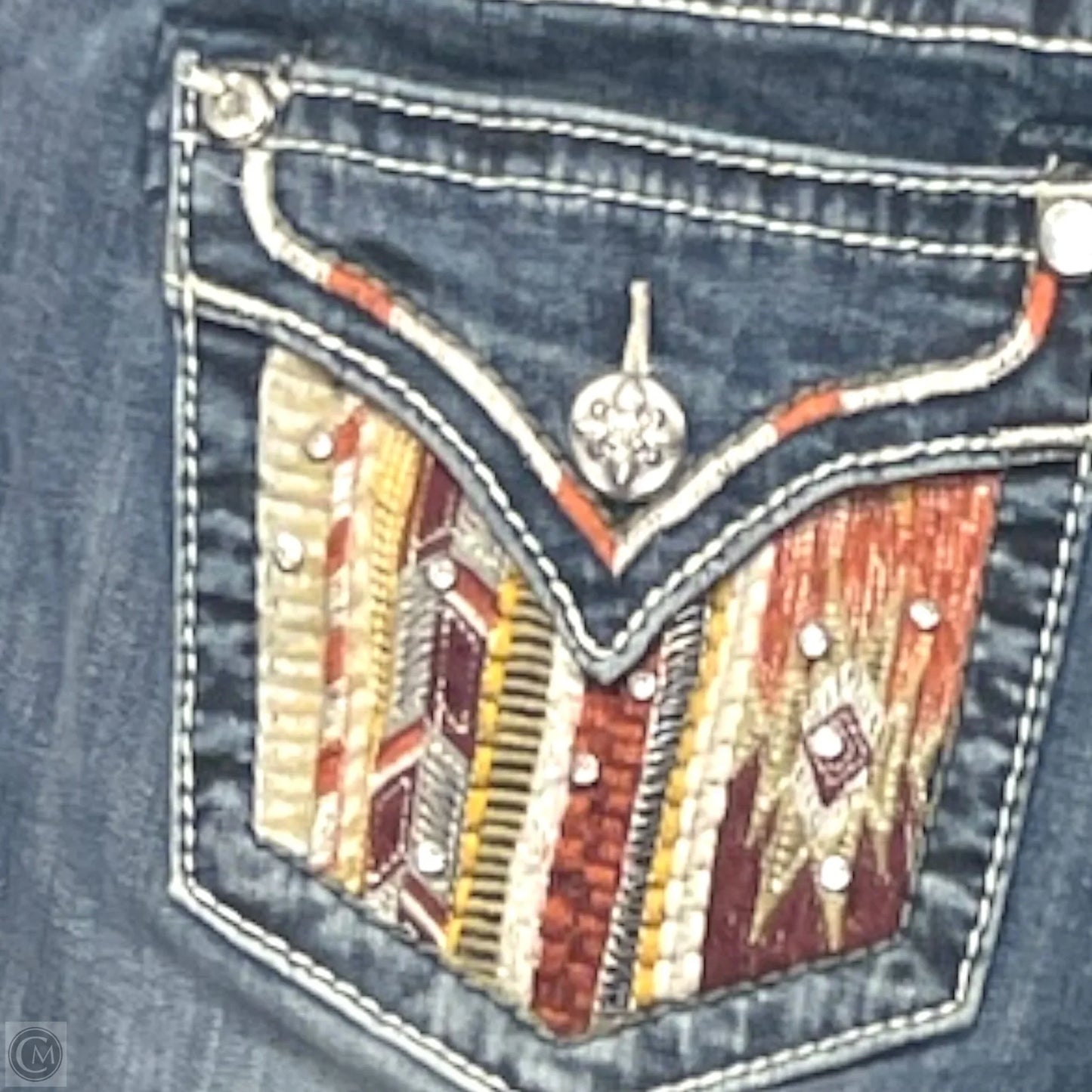 Jeans Boot Cut By Miss Me In Blue Denim, Size: 6