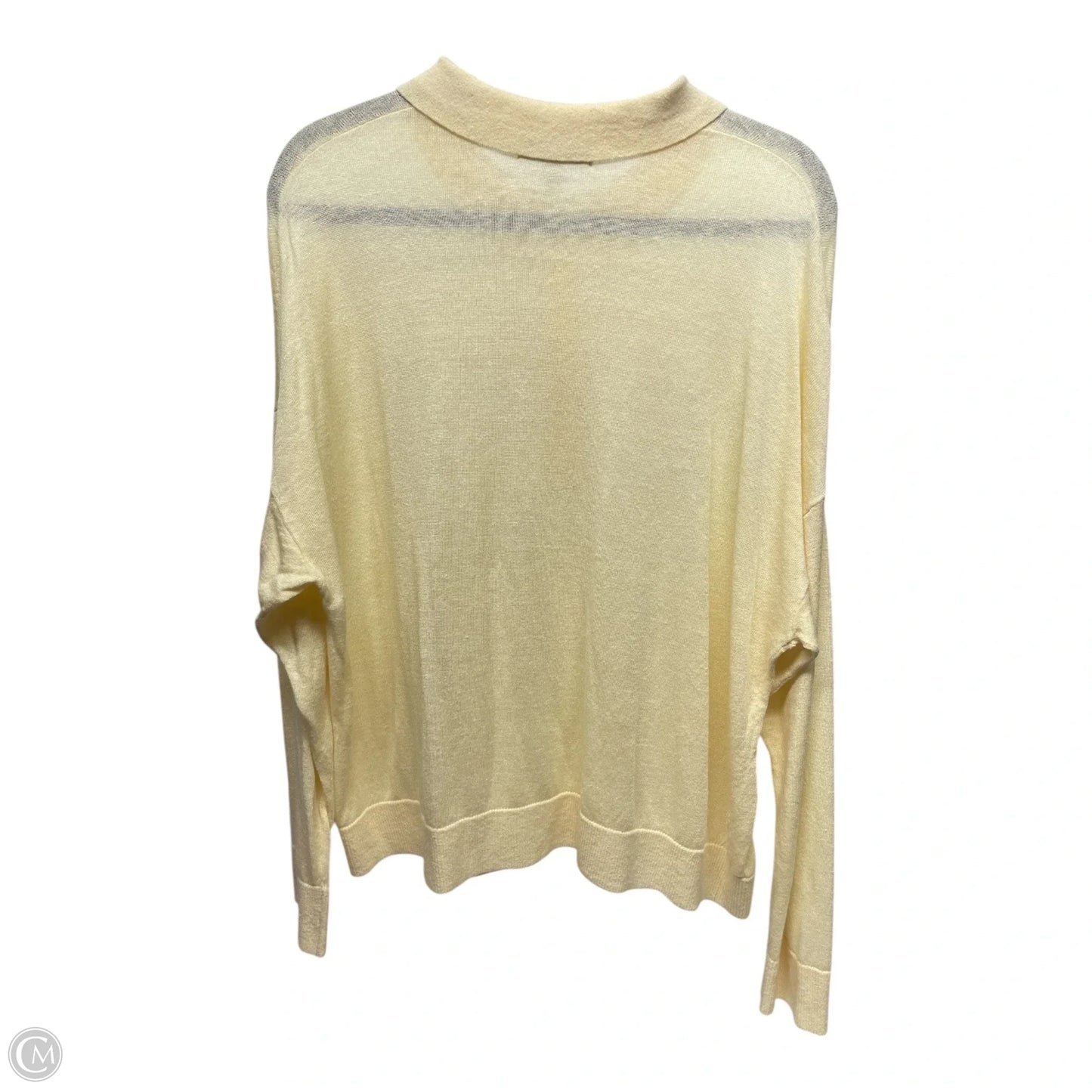 Sweater By Banana Republic In Yellow, Size: Xl