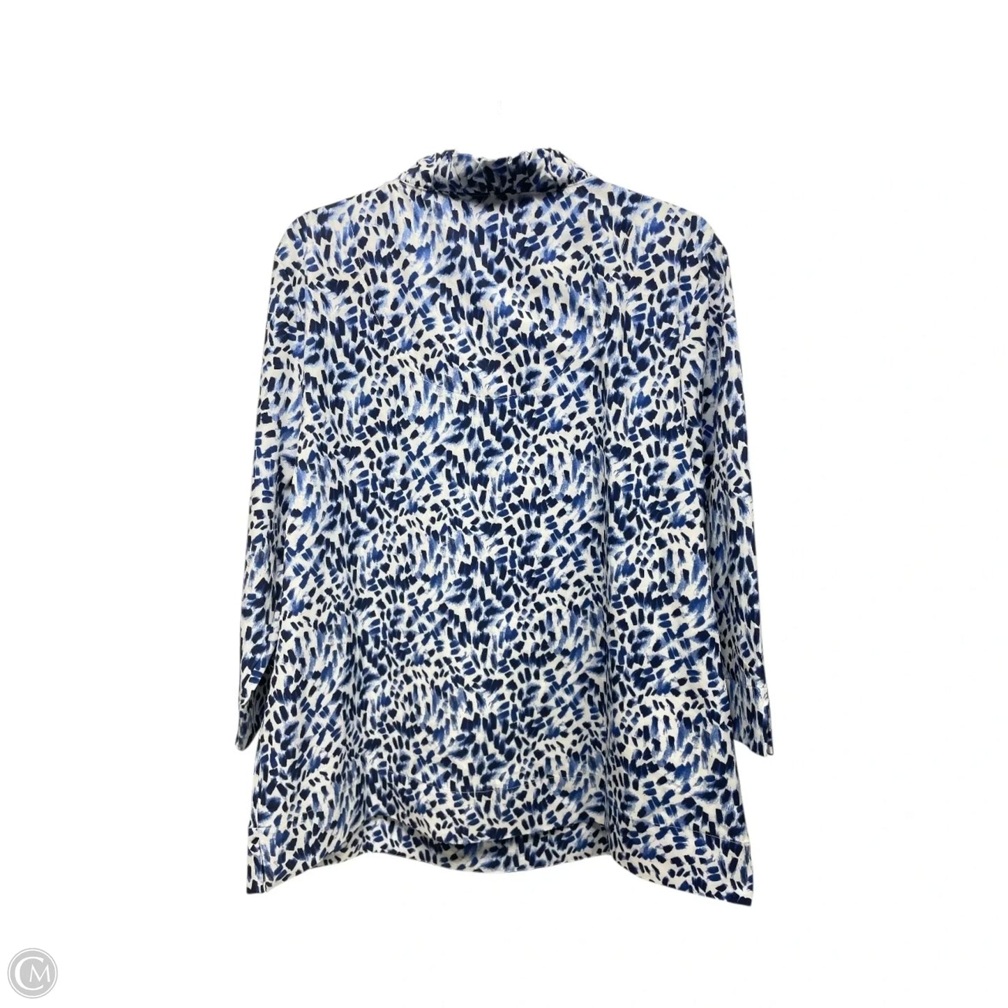 Top Long Sleeve By Chicos In Blue, Size: Xl