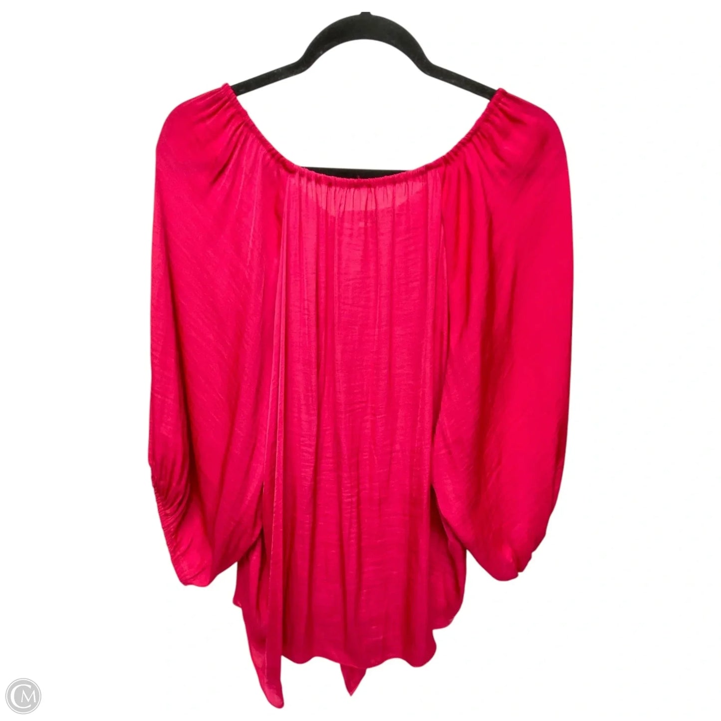 Blouse Long Sleeve By Jennifer Lopez In Pink, Size: Xl