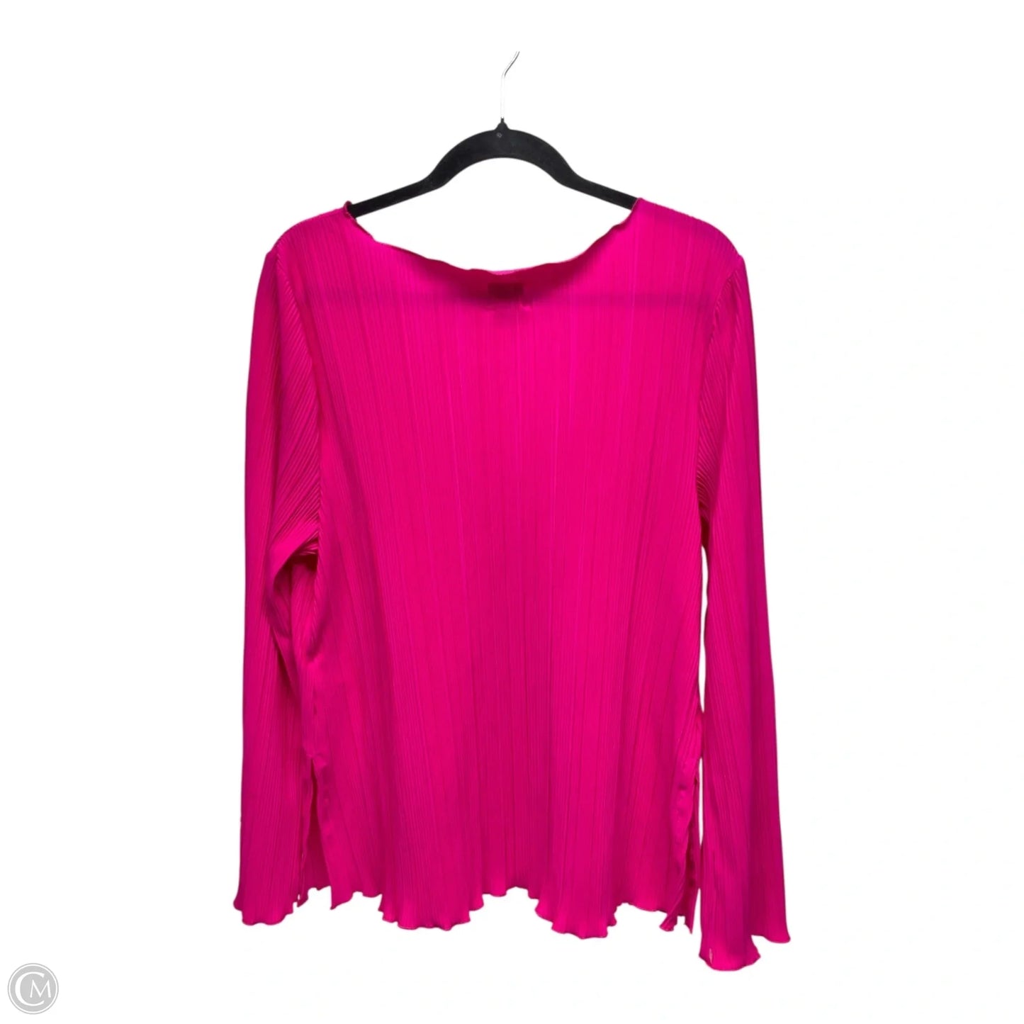 Top Long Sleeve By A New Day In Pink, Size: Xxl