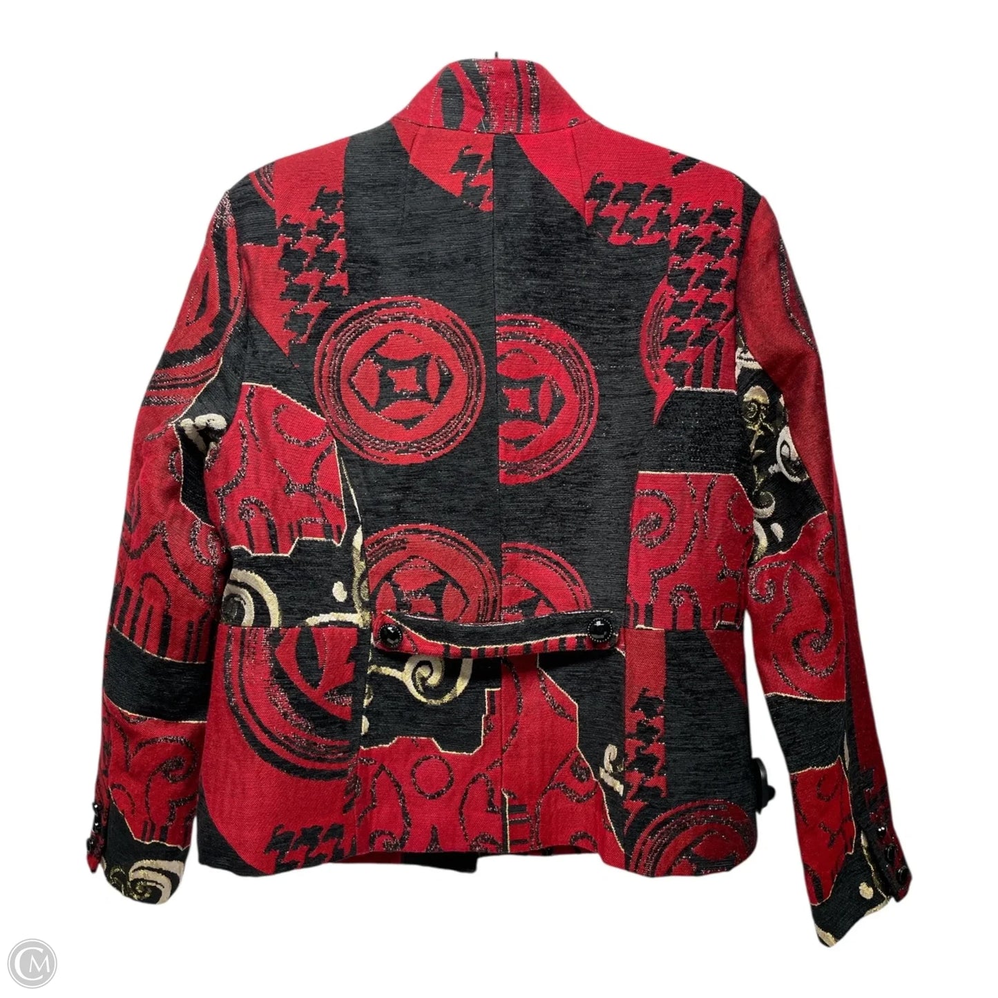 Jacket Other By Chicos In Black & Red, Size: M