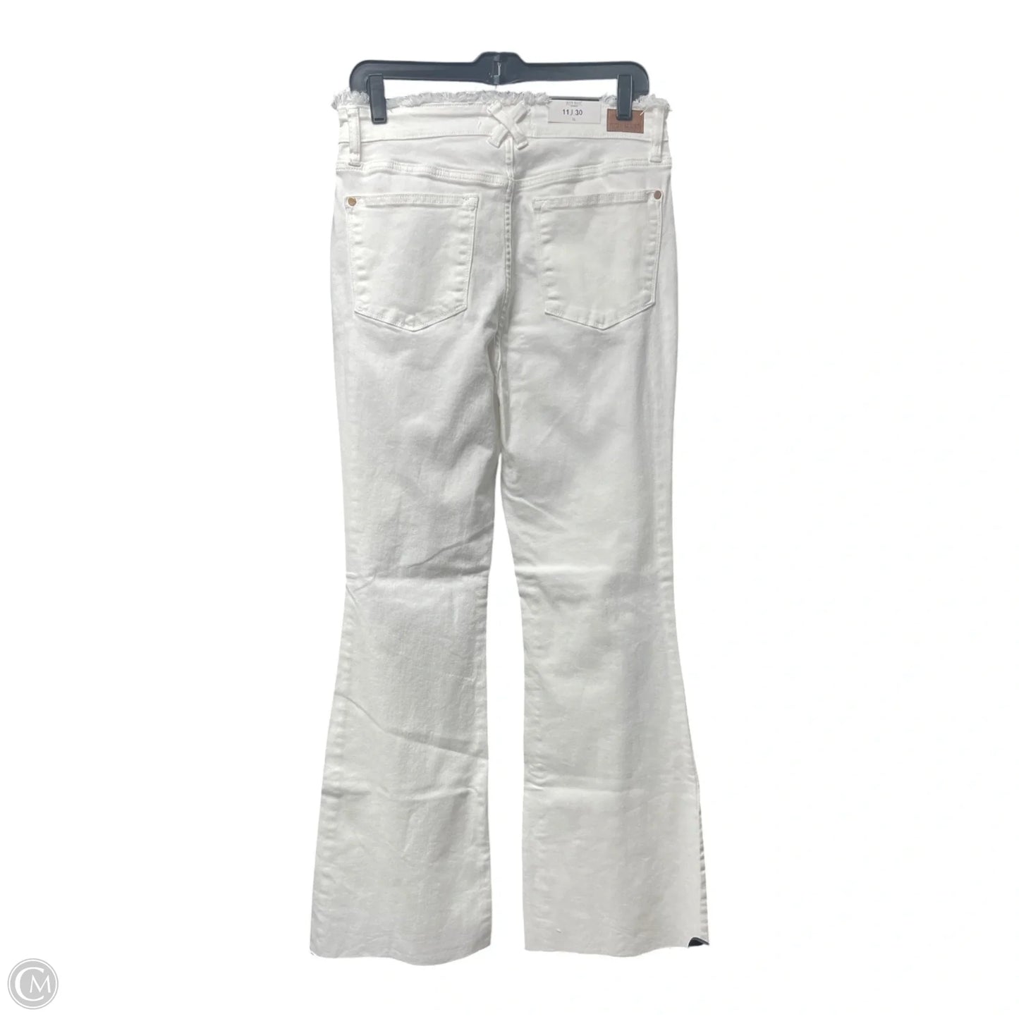 Jeans Wide Leg By Judy Blue In White, Size: 10