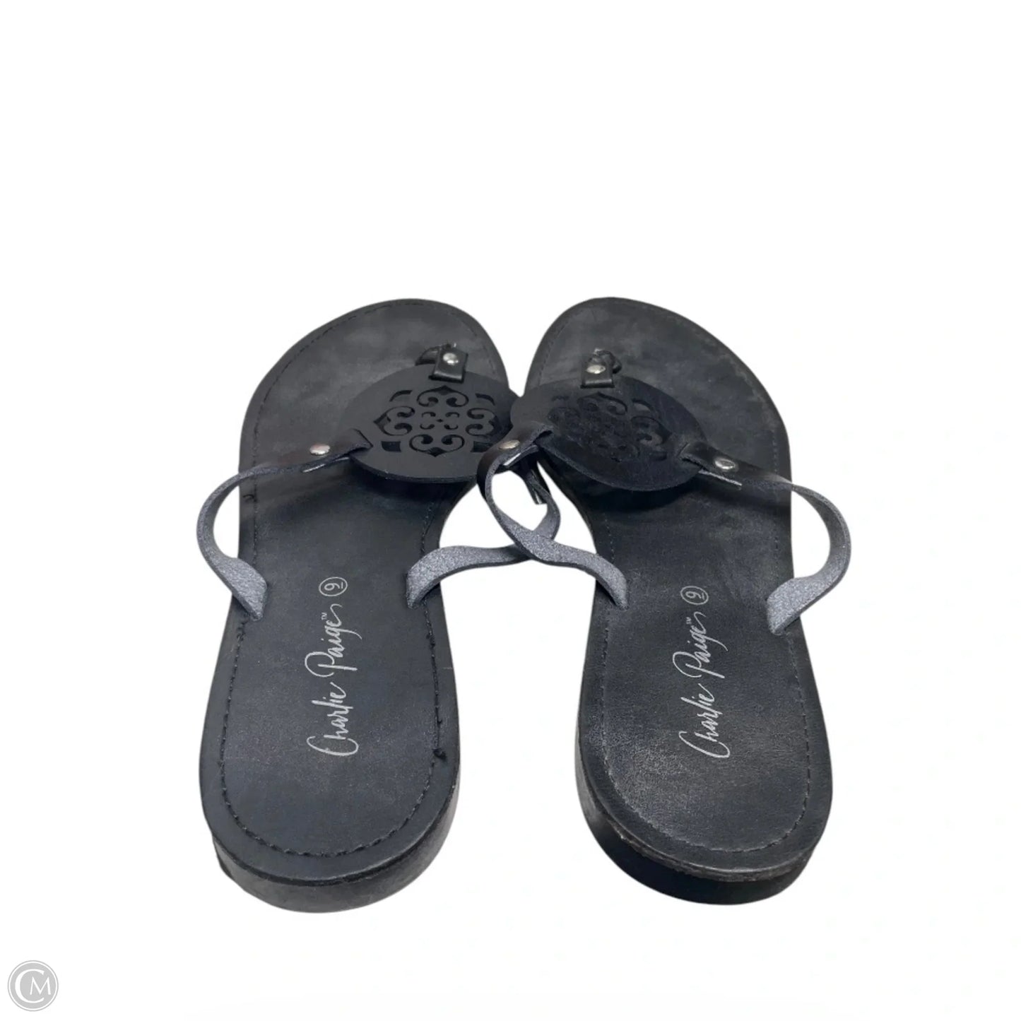 Sandals Flats By Charlie Paige In Black, Size: 9