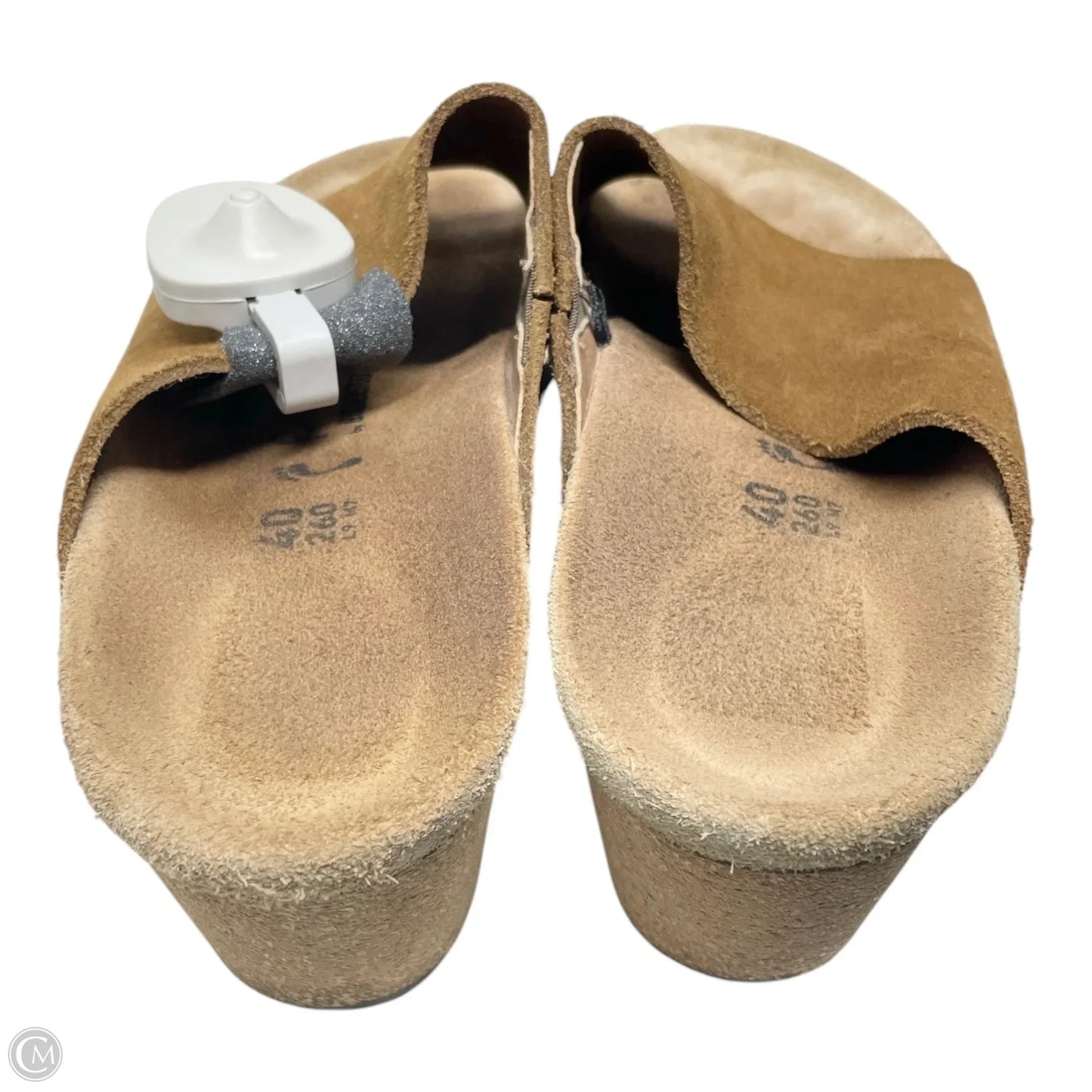 Shoes Heels Wedge By Birkenstock In Tan, Size: 9.5