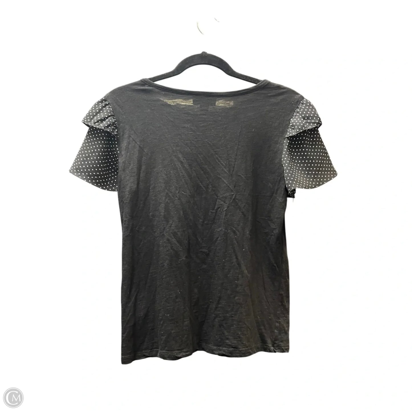 Top Short Sleeve By Cece In Black & White, Size: S