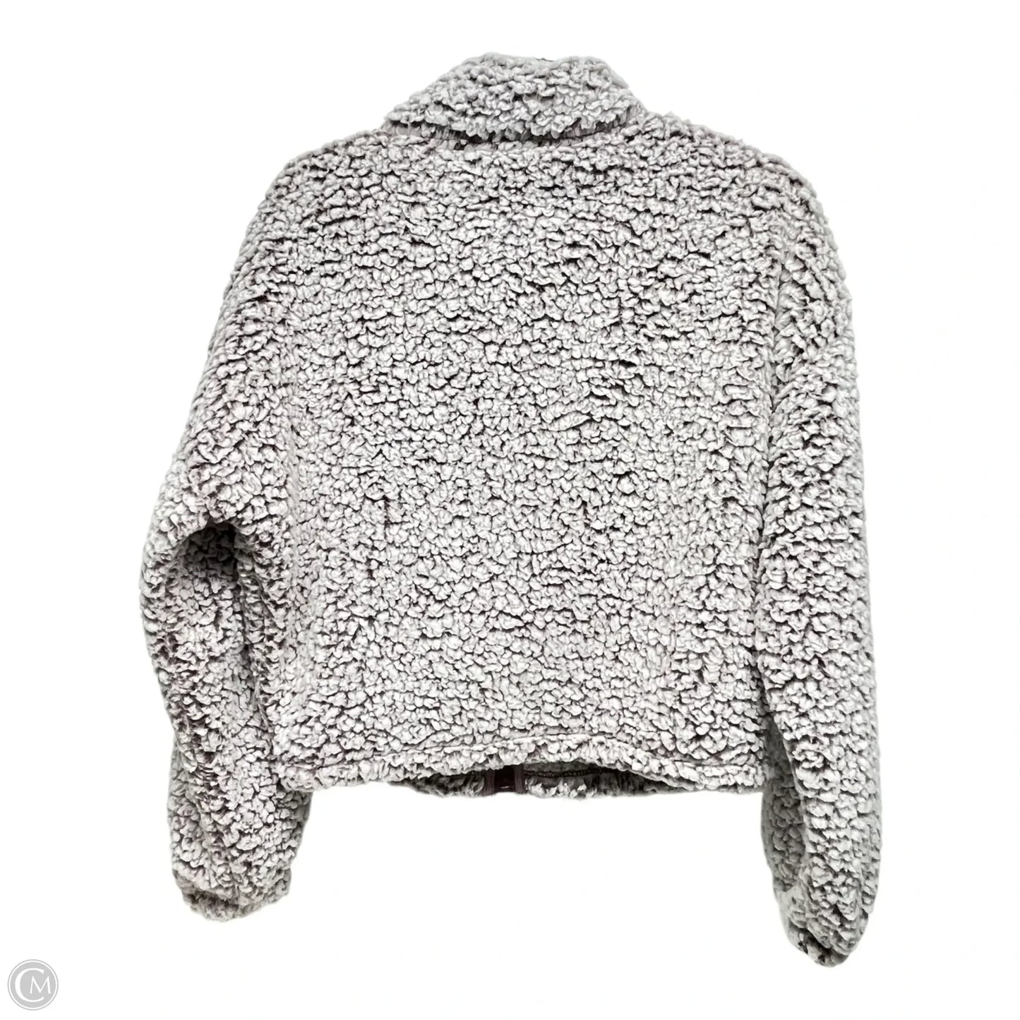 Jacket Faux Fur & Sherpa By Express In Purple & White, Size: Xs