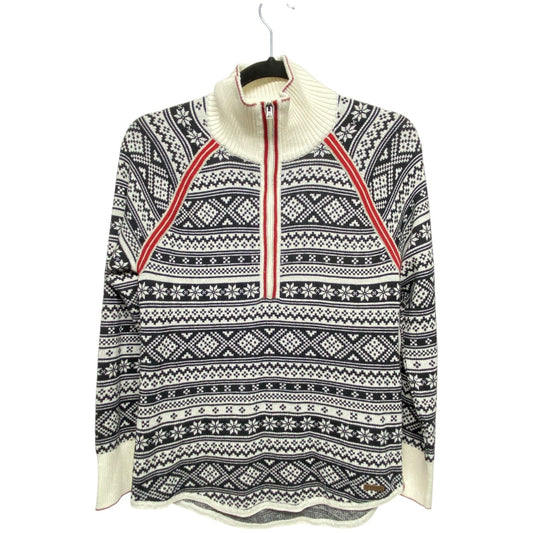 Sweater By Eddie Bauer In Black & White, Size: S