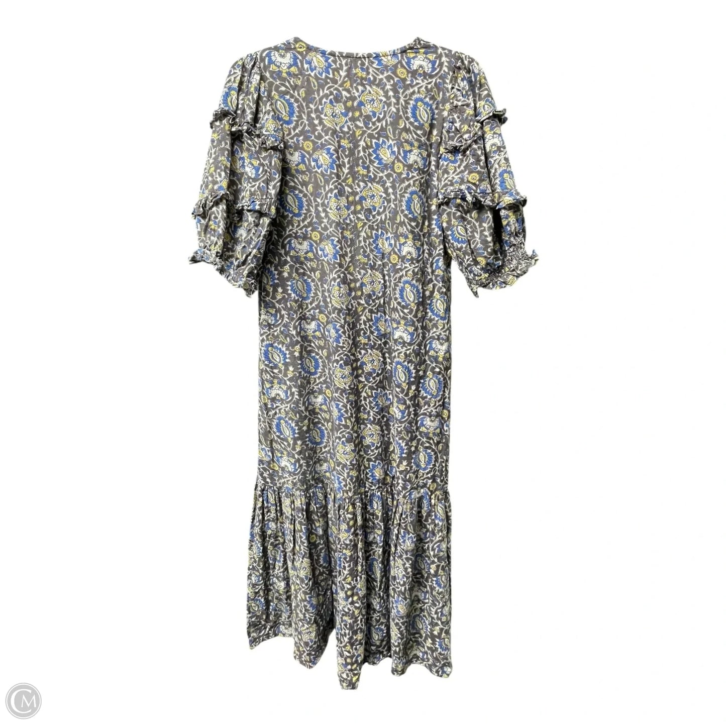 Dress Designer By ANNA CATE In Blue & Brown, Size: S