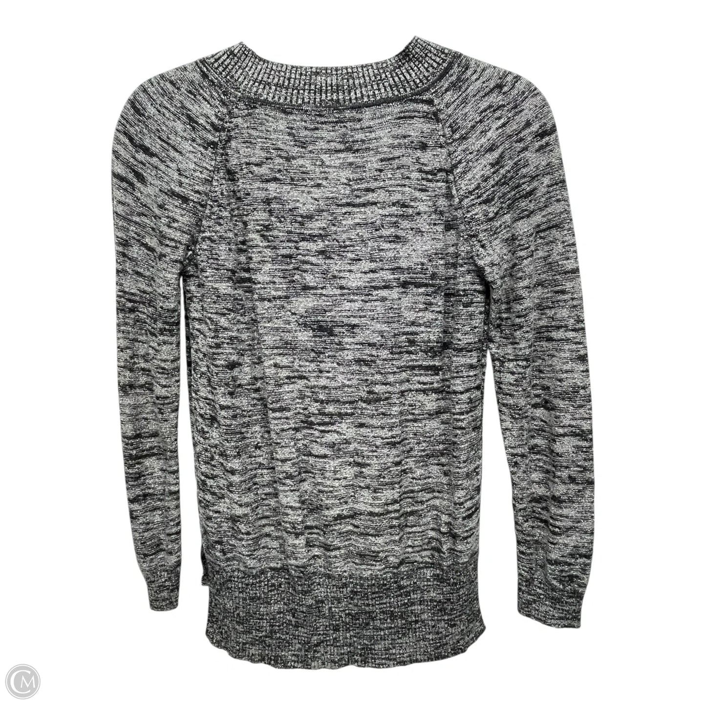 Sweater By Jones New York In Black & Silver, Size: S