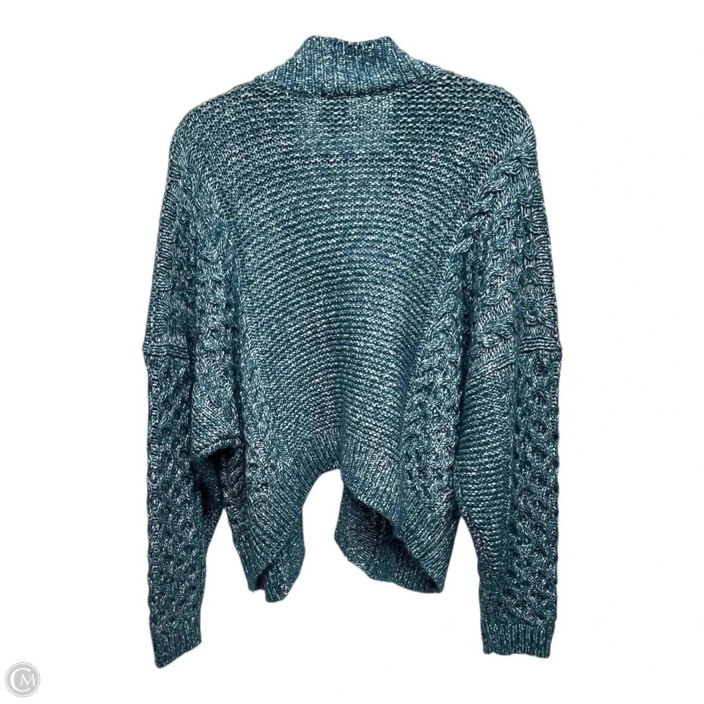 Sweater Cardigan By Cabi In Aqua, Size: M